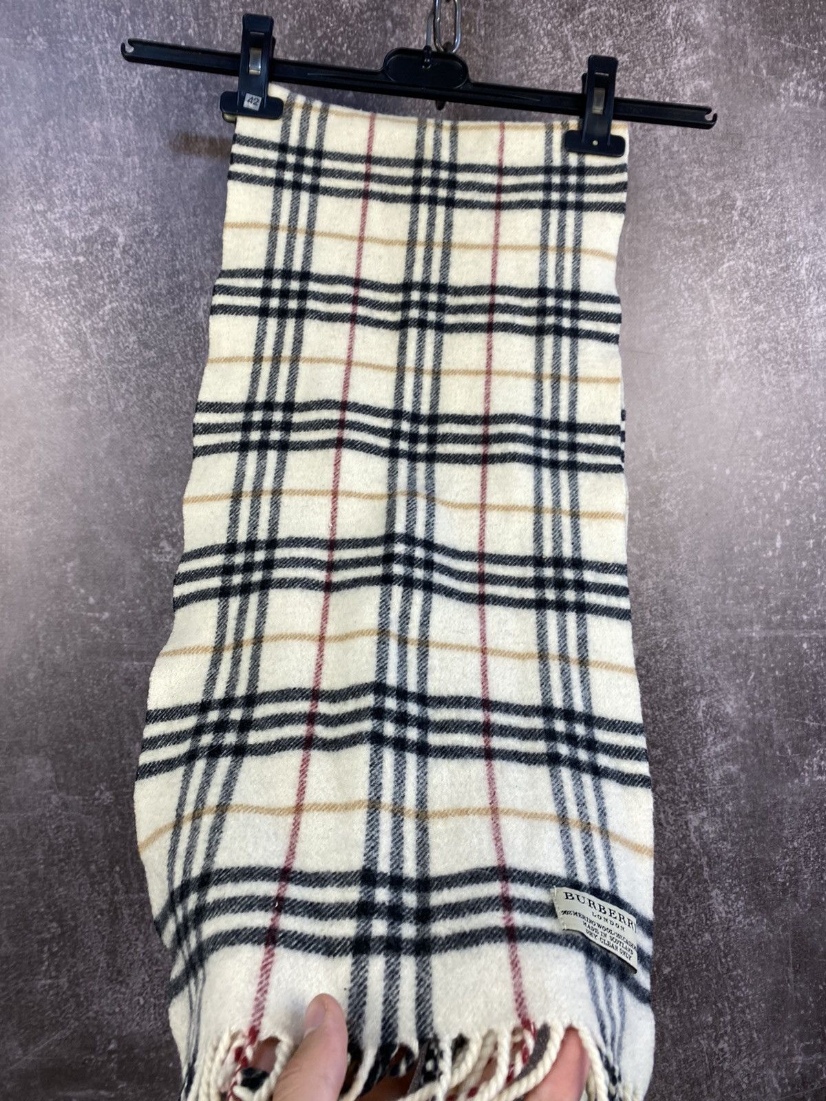 Burberry × Designer Burberry Scarf Women's Plaid Size ONE SIZE - 3 Thumbnail
