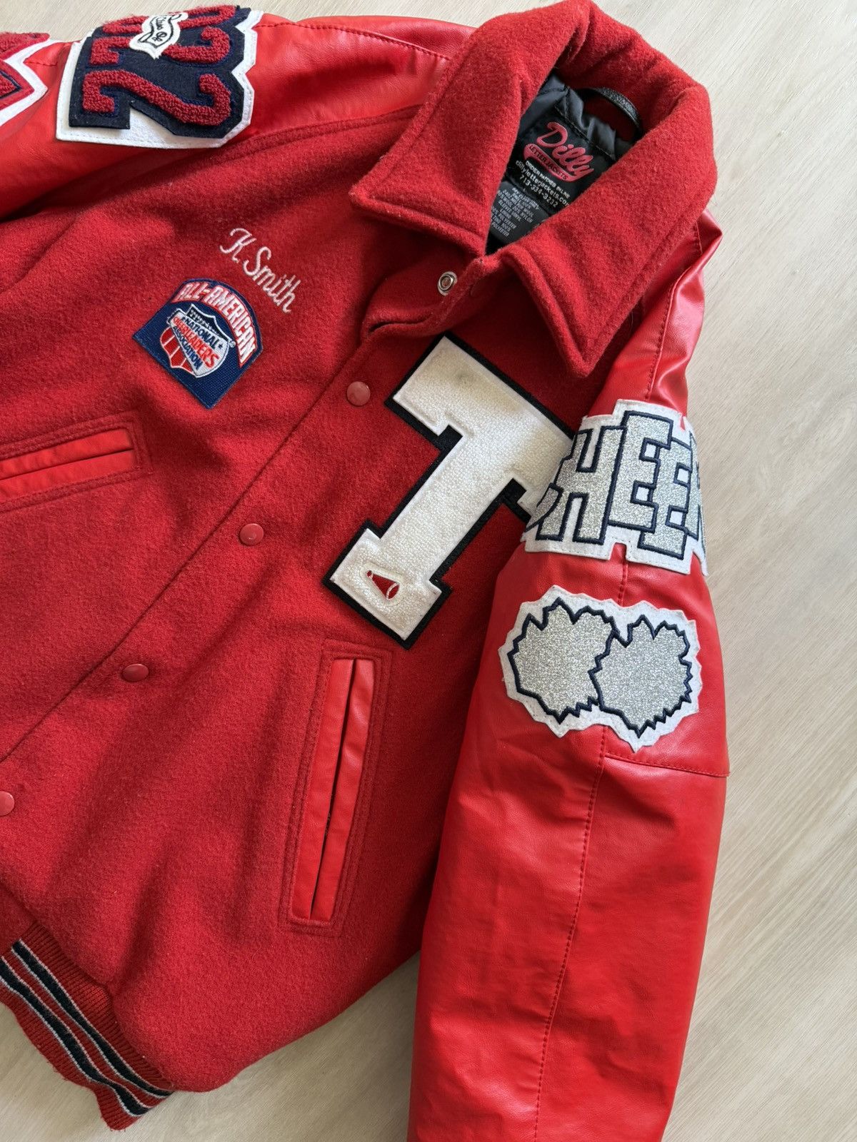 Other Dilly Varsity Letterman Bomber Red Nationals Tookie Sz S Size US S / EU 44-46 / 1 - 3 Thumbnail