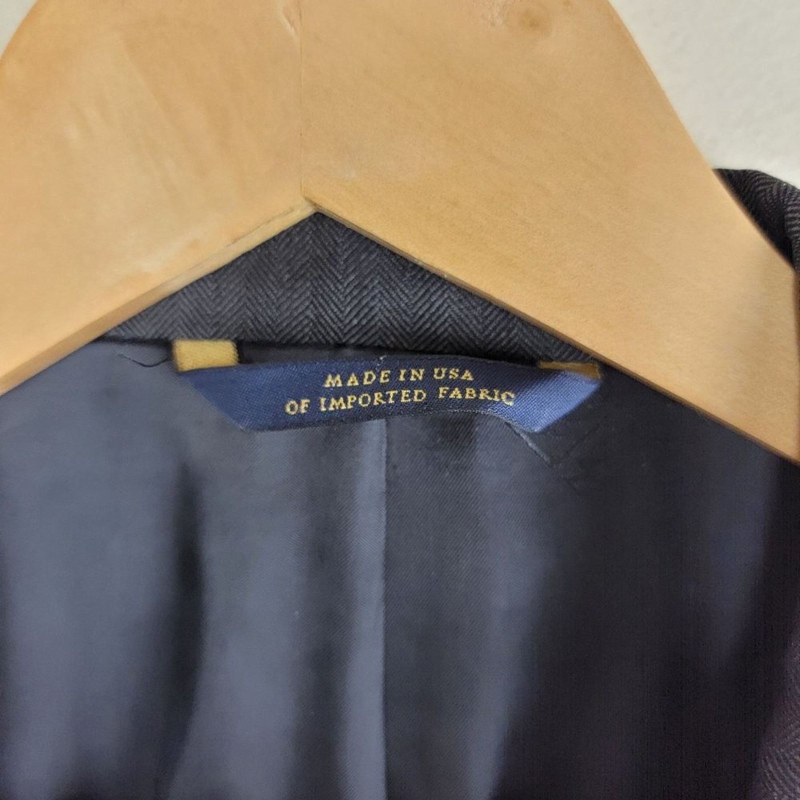 Brooks Brothers Brooks Brothers 1818 Men's Saxxon Fitzgerald Wool Blazer Size 42L - 6 Thumbnail