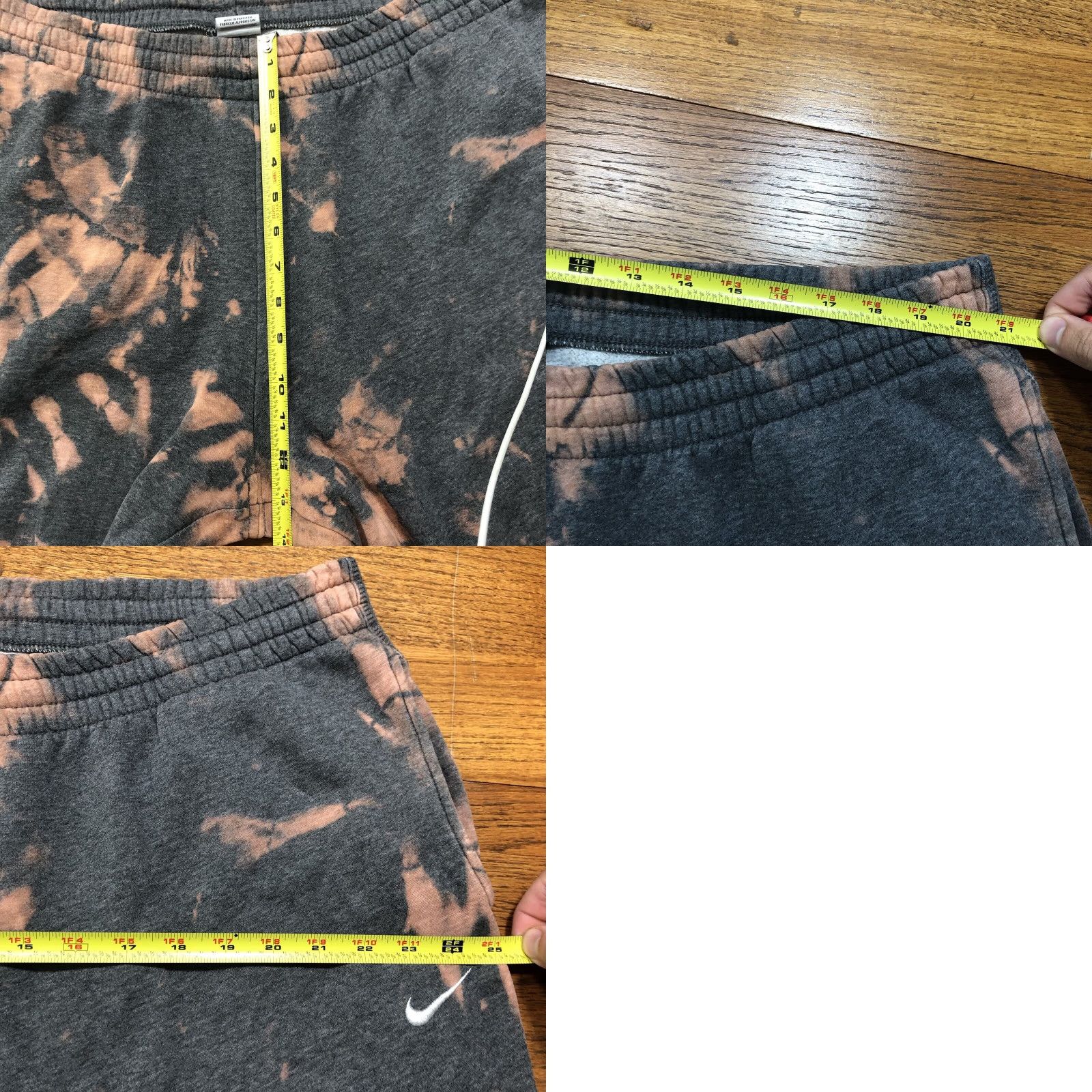 Nike VINTAGE Nike Sweatpants Gray Mens 2XL Drawstring Tie Dye Pockets 90s Athleisure Jeans? Size US 39 - 10 Thumbnail
