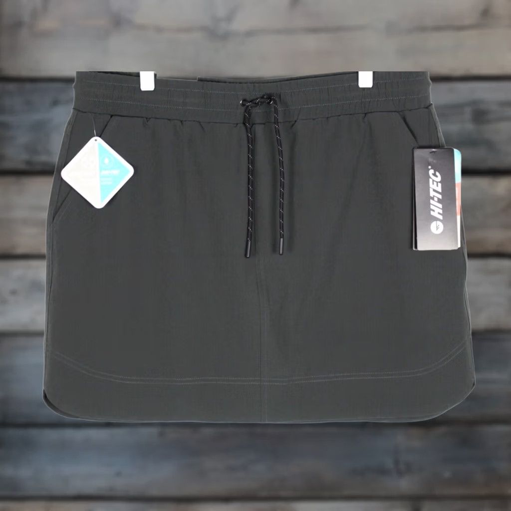 Vintage Hi-Tec Women's Skort Large Rescue Adventure Stretch Drawstring Gray Magnet Size ONE SIZE - 1 Thumbnail