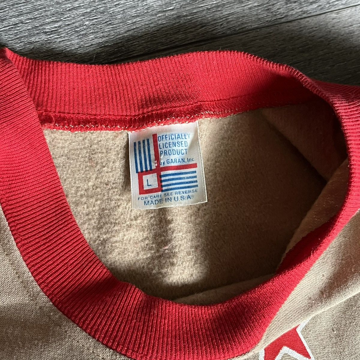 NFL Vintage 1980s NFL Garan San Francisco 49ers Helmet Crewneck Size US L / EU 52-54 / 3 - 6 Thumbnail