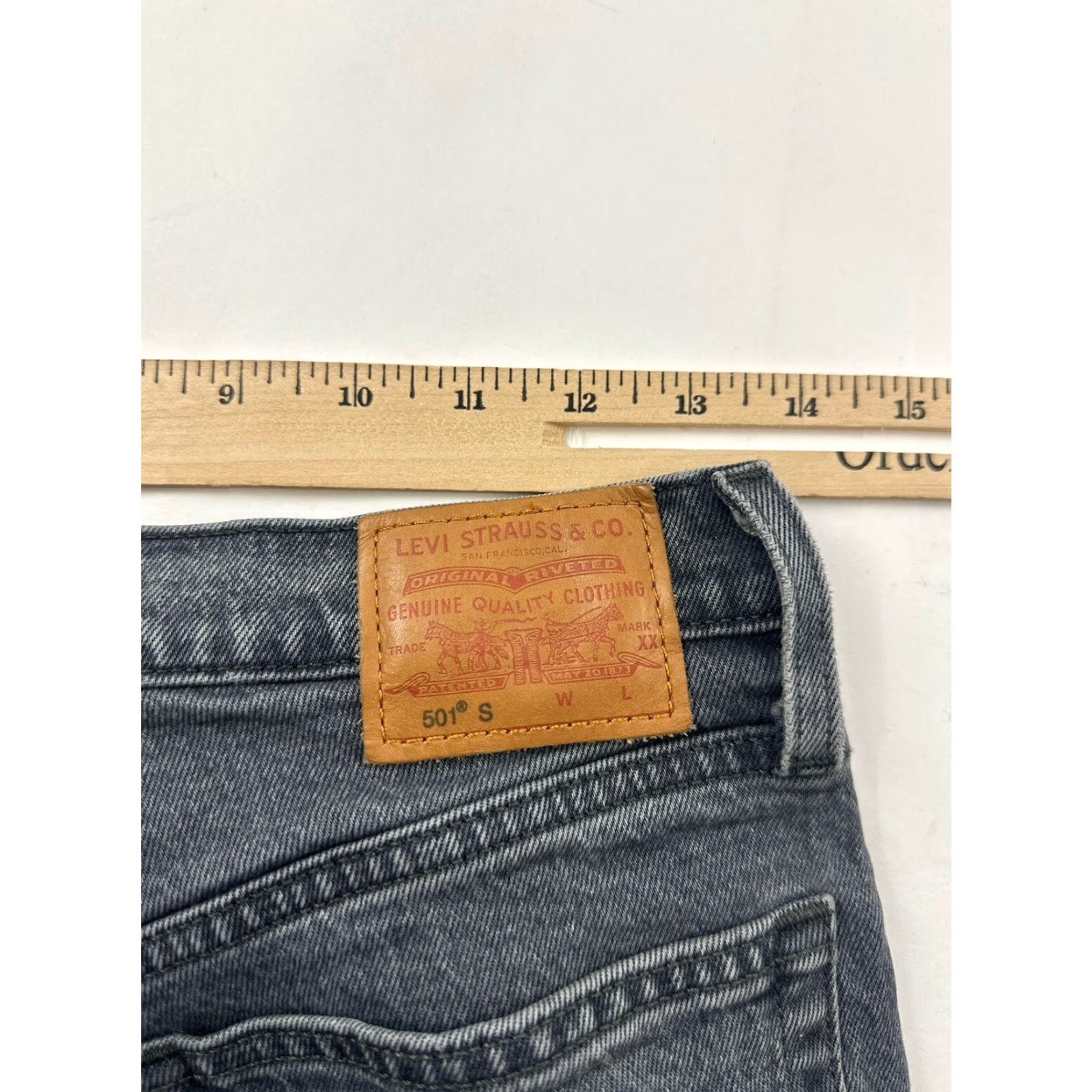 Levi's Levi’s Premium 501 Jeans Women’s 26x28 Ash Black Distressed Tapered Jeans Women's 26 Ash Black Distressed 501 Jeans Womens Size 26" / US 2 / IT 38 - 8 Thumbnail