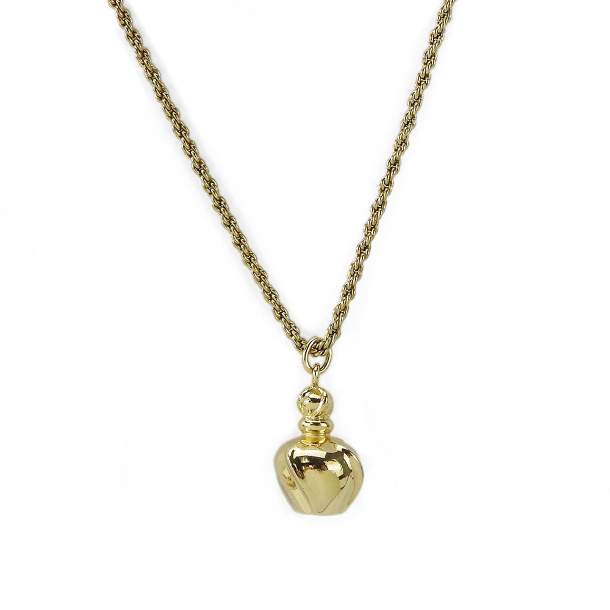 Dior Christian Dior necklace in gold with a perfume bottle motif. Size ONE SIZE - 1 Thumbnail