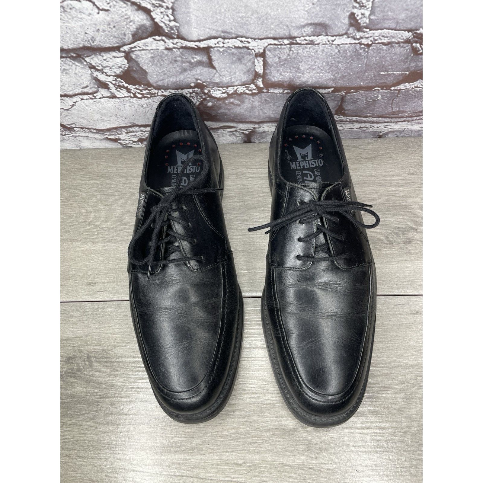 Mephisto Mephisto Air-Jet Black Leather Comfort Oxfords Casual Shoes Size US 9 / EU 42 - 2 Thumbnail