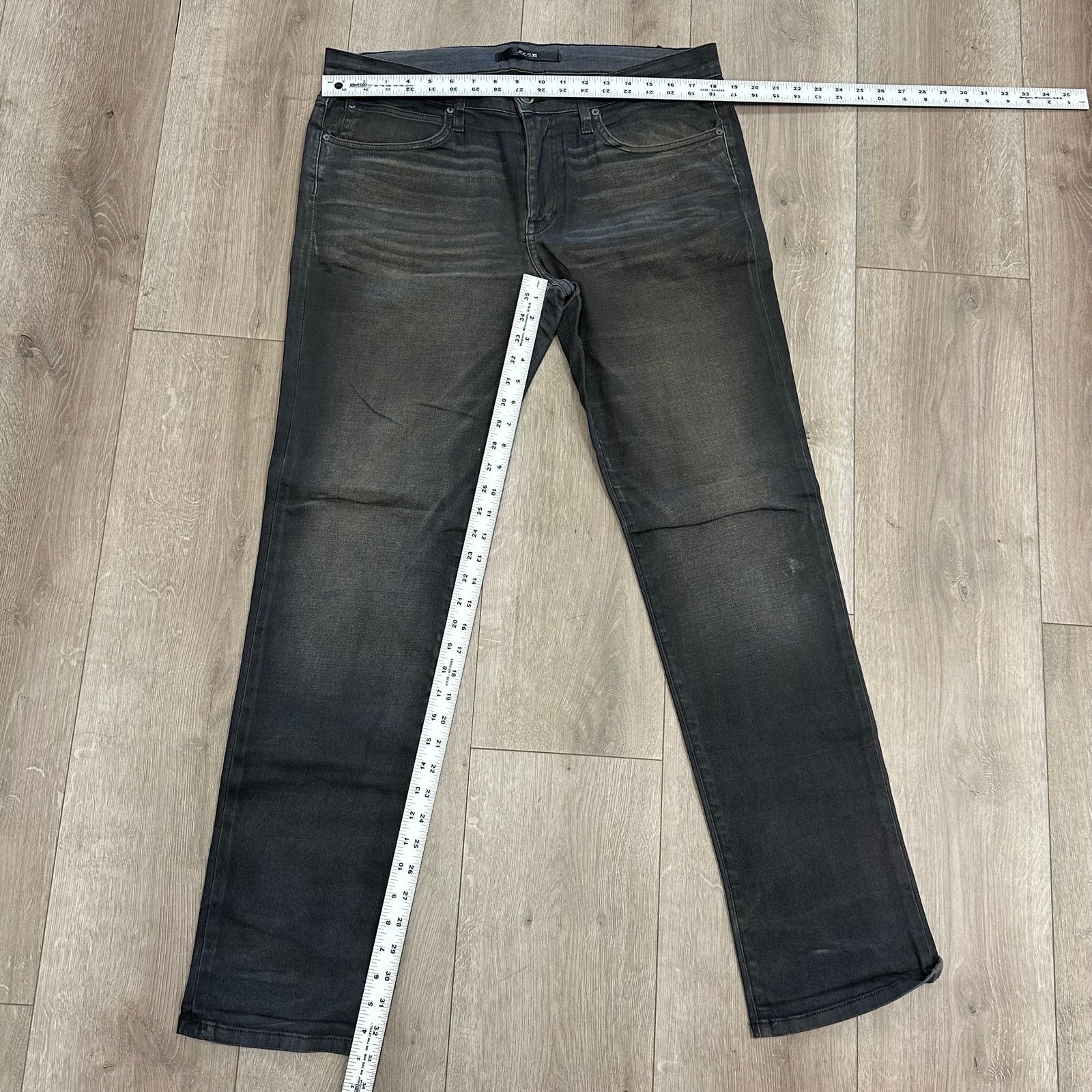Joe's Joe's The Brixton Straight Narrow Jeans Pants Size 33 Black Size US 33 - 2 Thumbnail