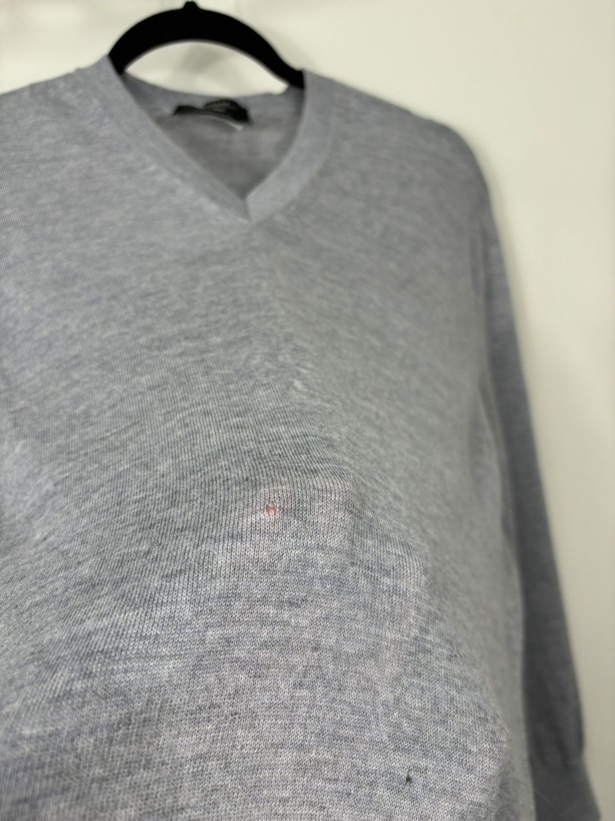 Weekend Max Mara Max Mara Plain Gray Classic Women’s Luxury V-Neck Sweater Size S / US 4 / IT 40 - 7 Thumbnail
