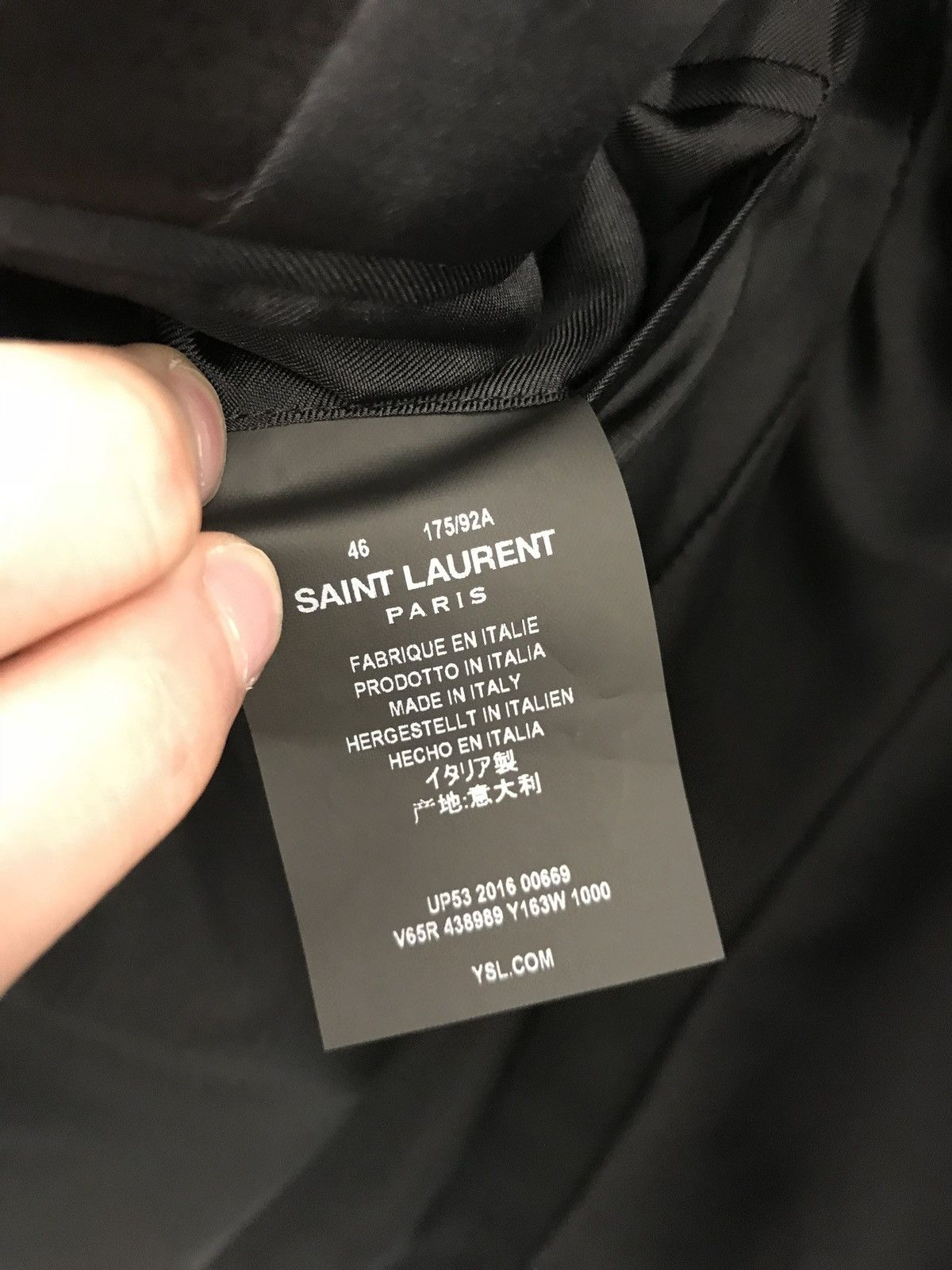 Saint Laurent Paris Cosmic blazer Hedi Slimane BRAND NEW Size 46S - 22 Thumbnail