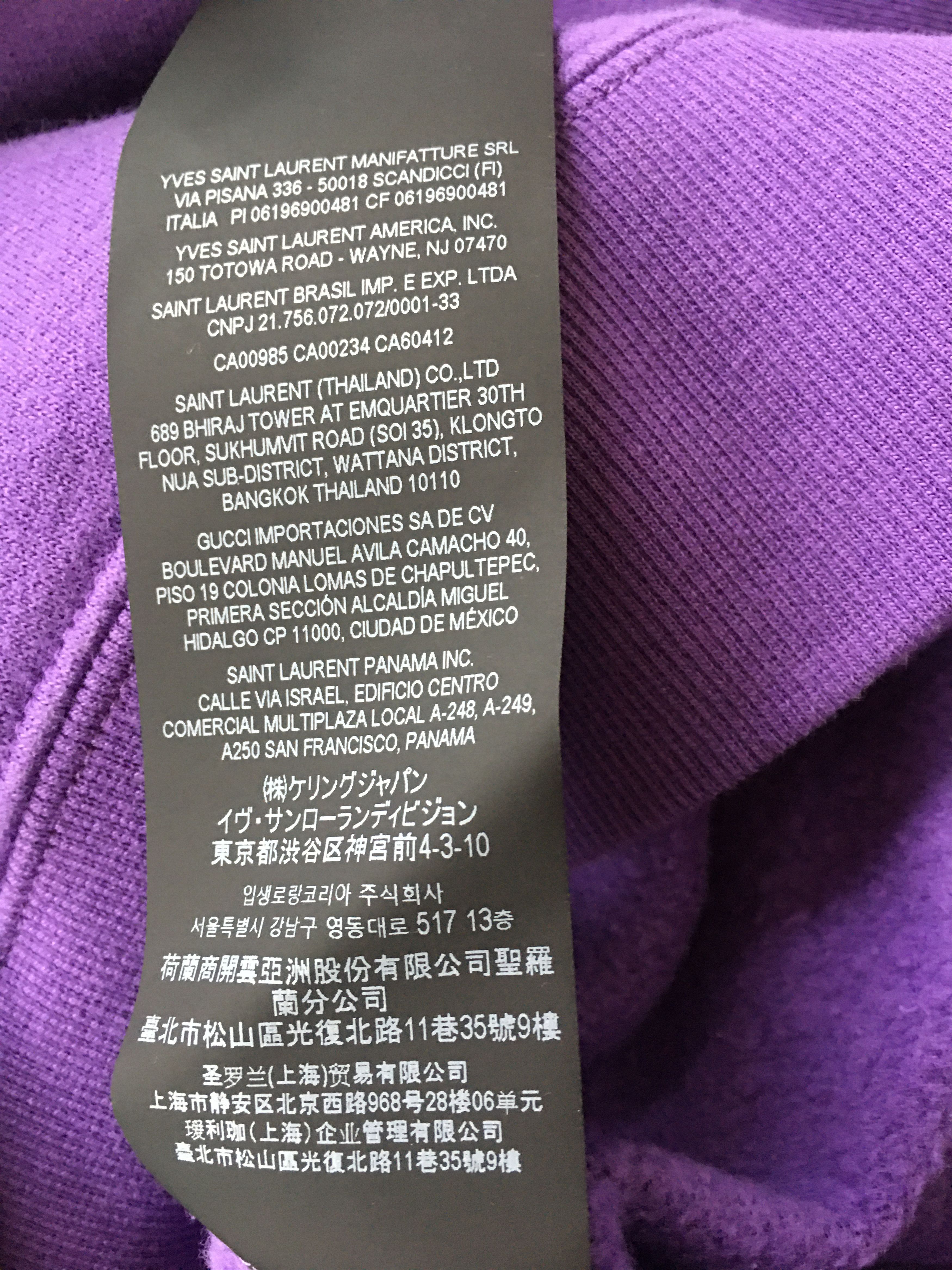 Saint Laurent Paris Hoodie Pekin 1985 Size US L / EU 52-54 / 3 - 7 Thumbnail