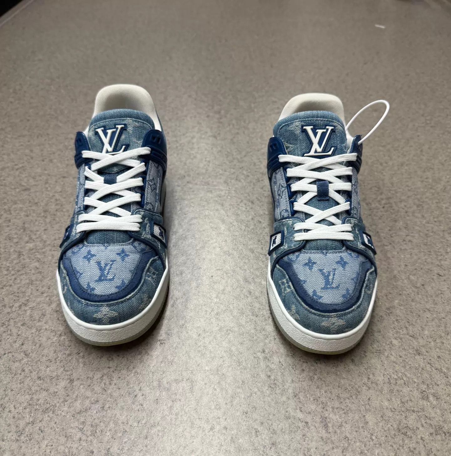 Louis Vuitton LV Trainer Blue Denim US6/EU40 Excellent Condition Size US 7 / EU 40 - 2 Thumbnail