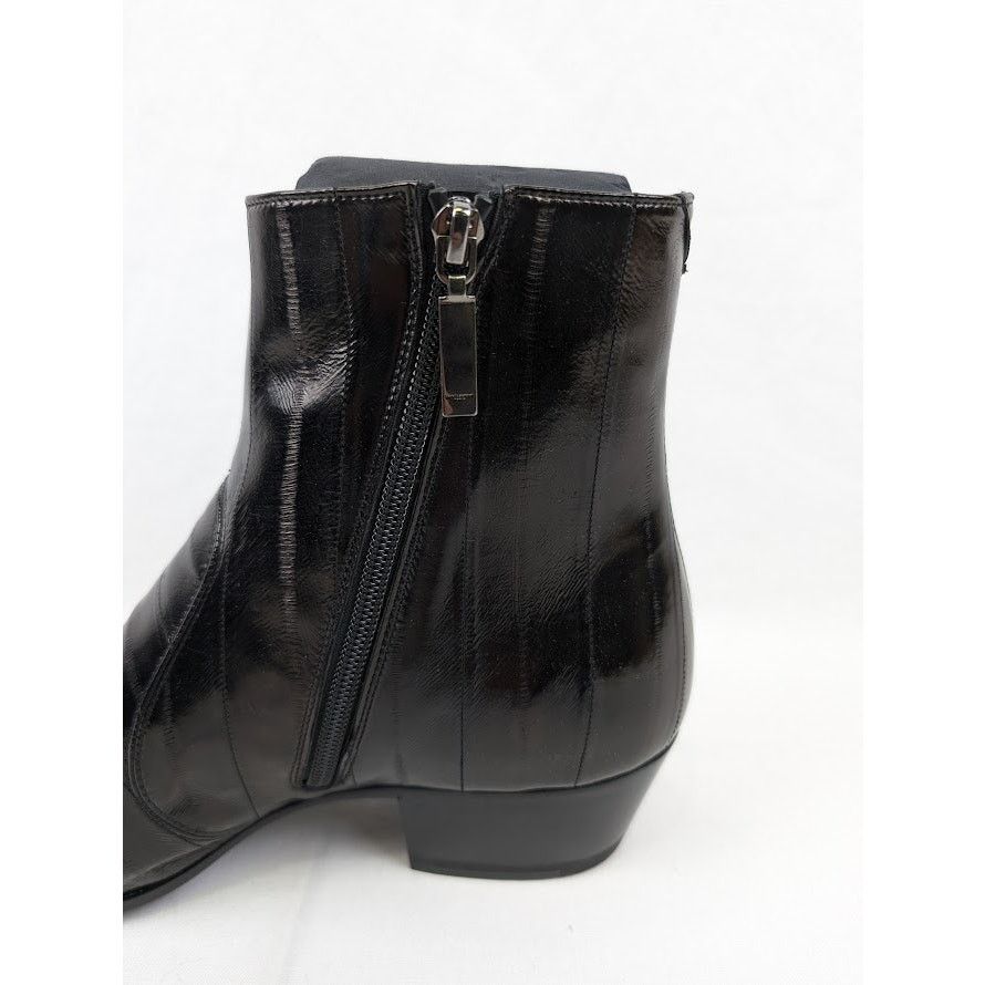 Saint Laurent Paris o1rshd1 Eel Anguilla Cheslea Boots in Black Size US 9 / EU 42 - 11 Thumbnail