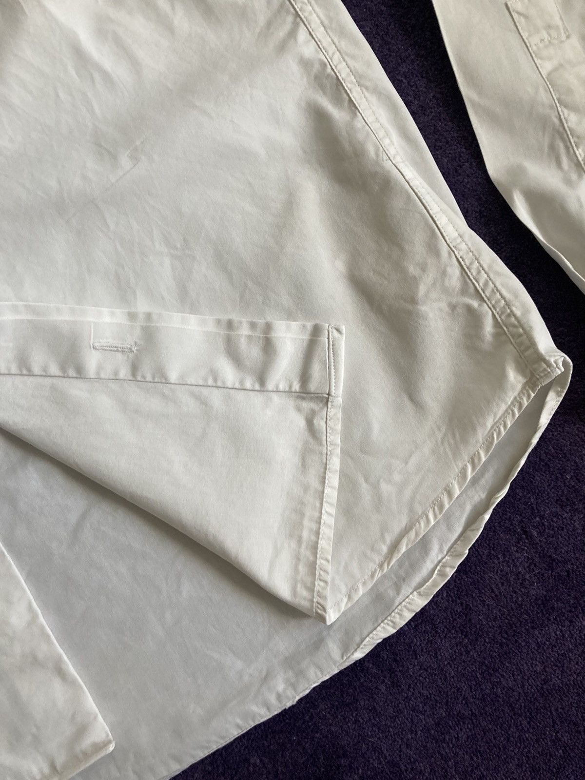 Kris Van Assche Kris Van Assche White Poplin Shirt Size US M / EU 48-50 / 2 - 7 Thumbnail