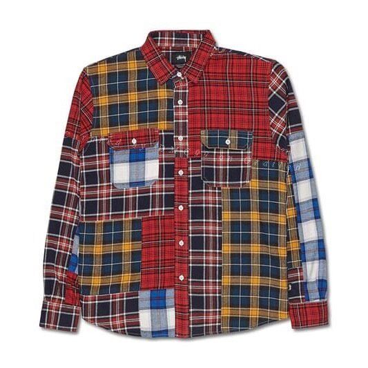 Stussy Stussy Vintage Patchwork Flannel Shirt Size US S / EU 44-46 / 1 - 1 Thumbnail