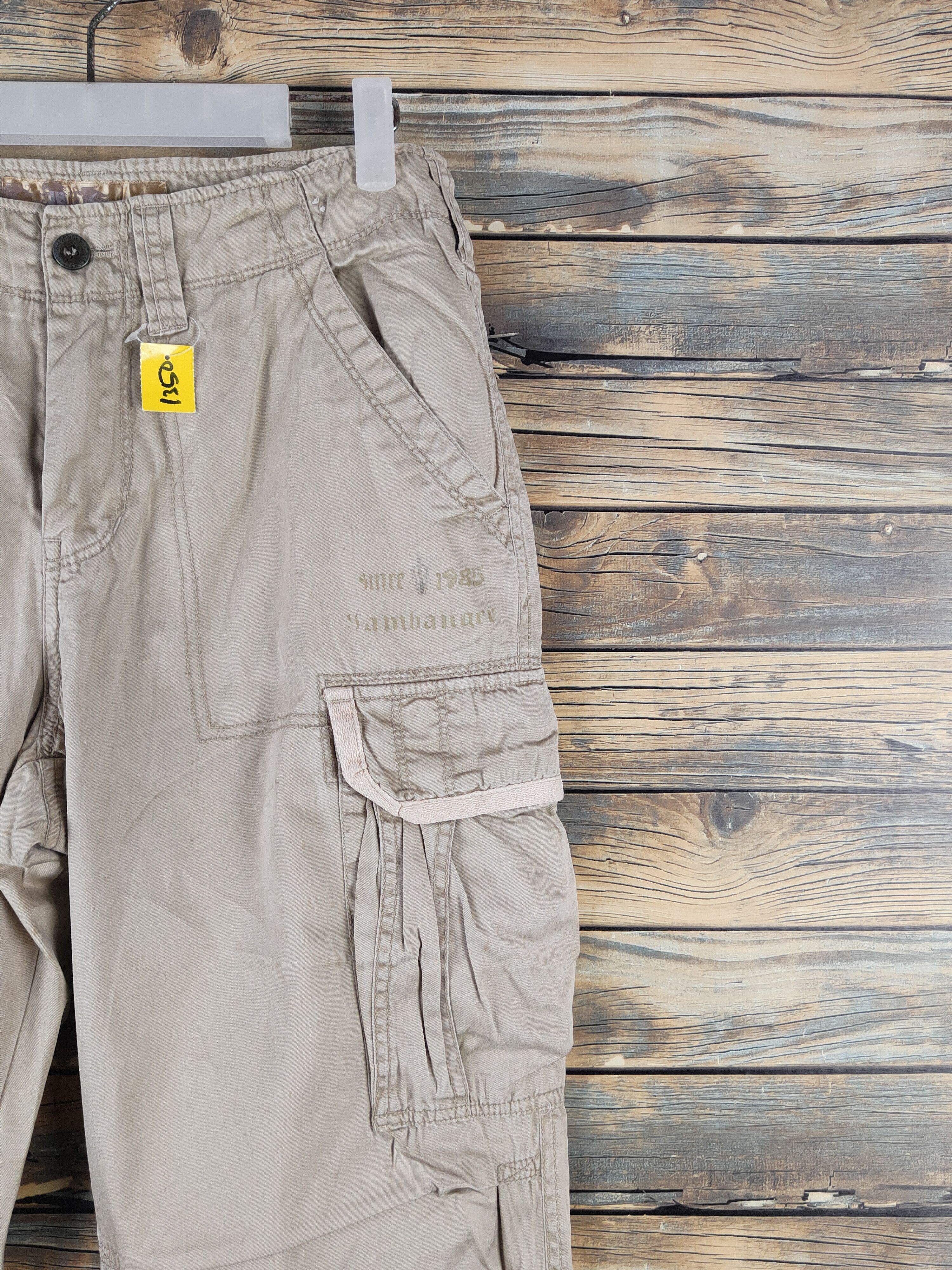 Japanese Brand DL JB a Few Ivory Multipocket Tactical Cargo Pants #1350 Size US 30 / EU 46 - 6 Thumbnail