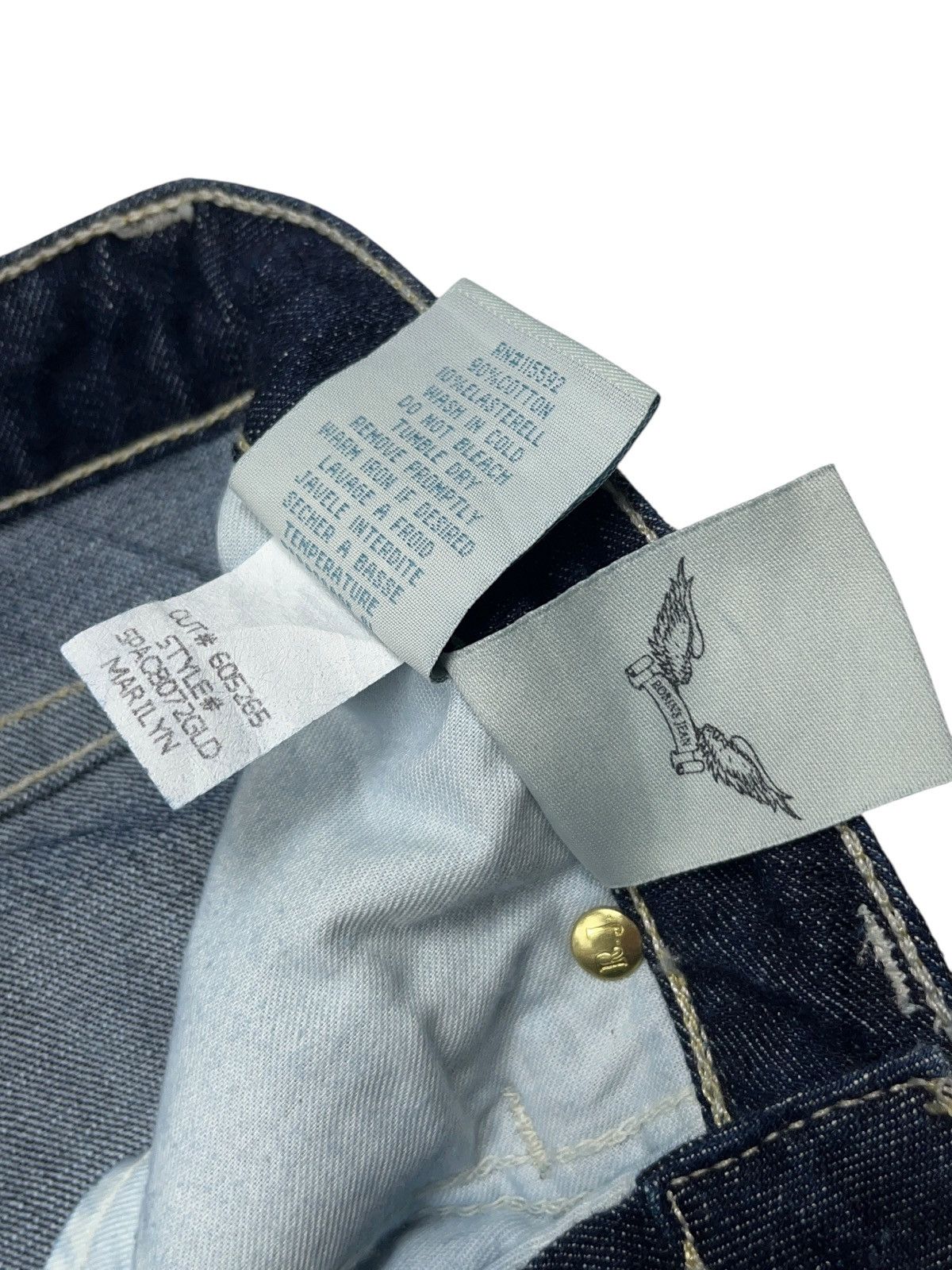 Robins Jeans Vintage y2k Robin’s Jean Low Rise Embroidered Jeans Size 26 Size 26" / US 2 / IT 38 - 10 Thumbnail