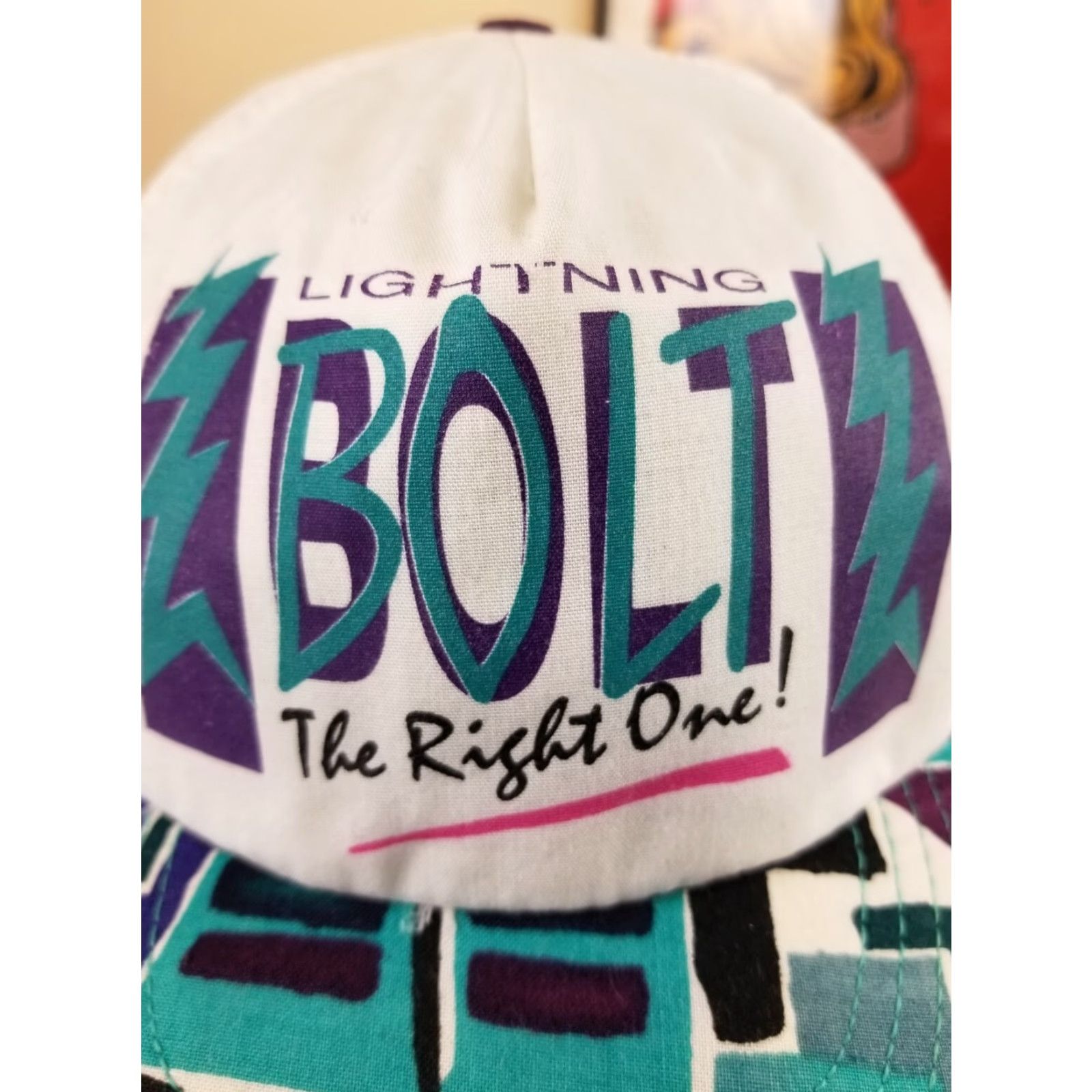 Vintage VINTAGE Lightning Bolt SURF SURFING SKATEBOARD SNAPBACK HAT Size ONE SIZE - 2 Thumbnail