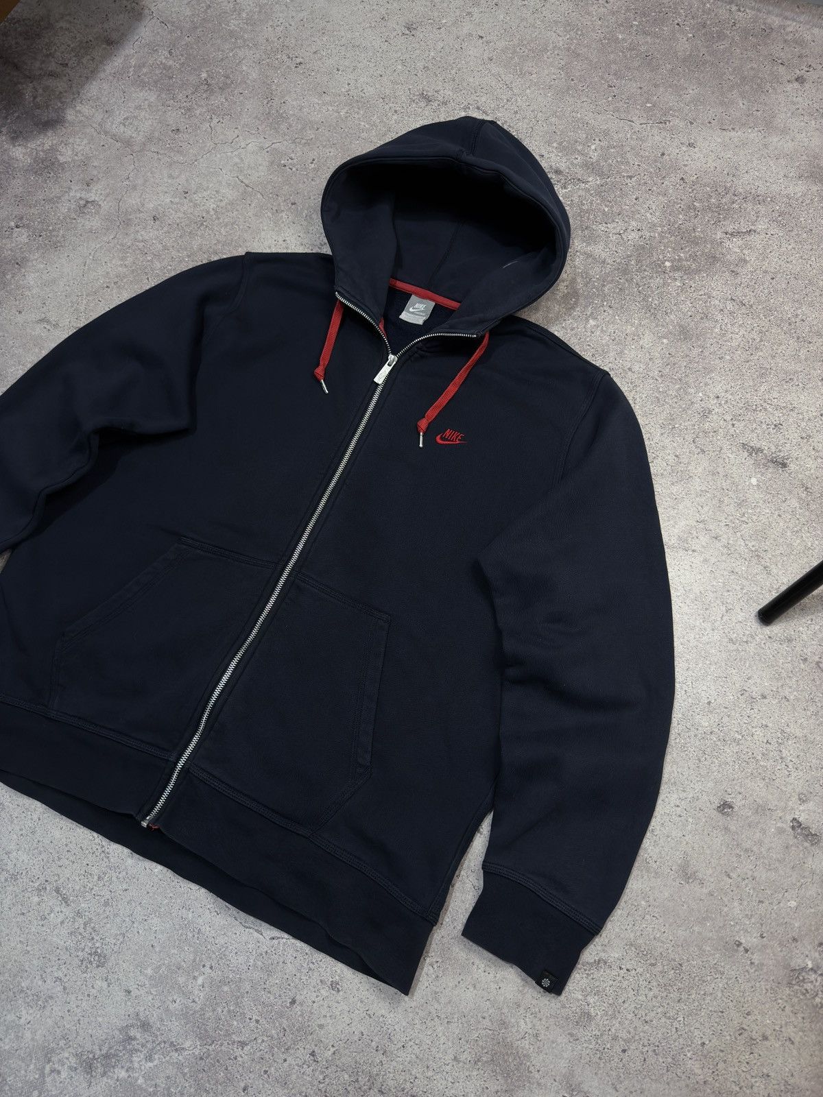 Nike Vintage Nike Zip Up Hoodie Size US XL / EU 56 / 4 - 2 Thumbnail