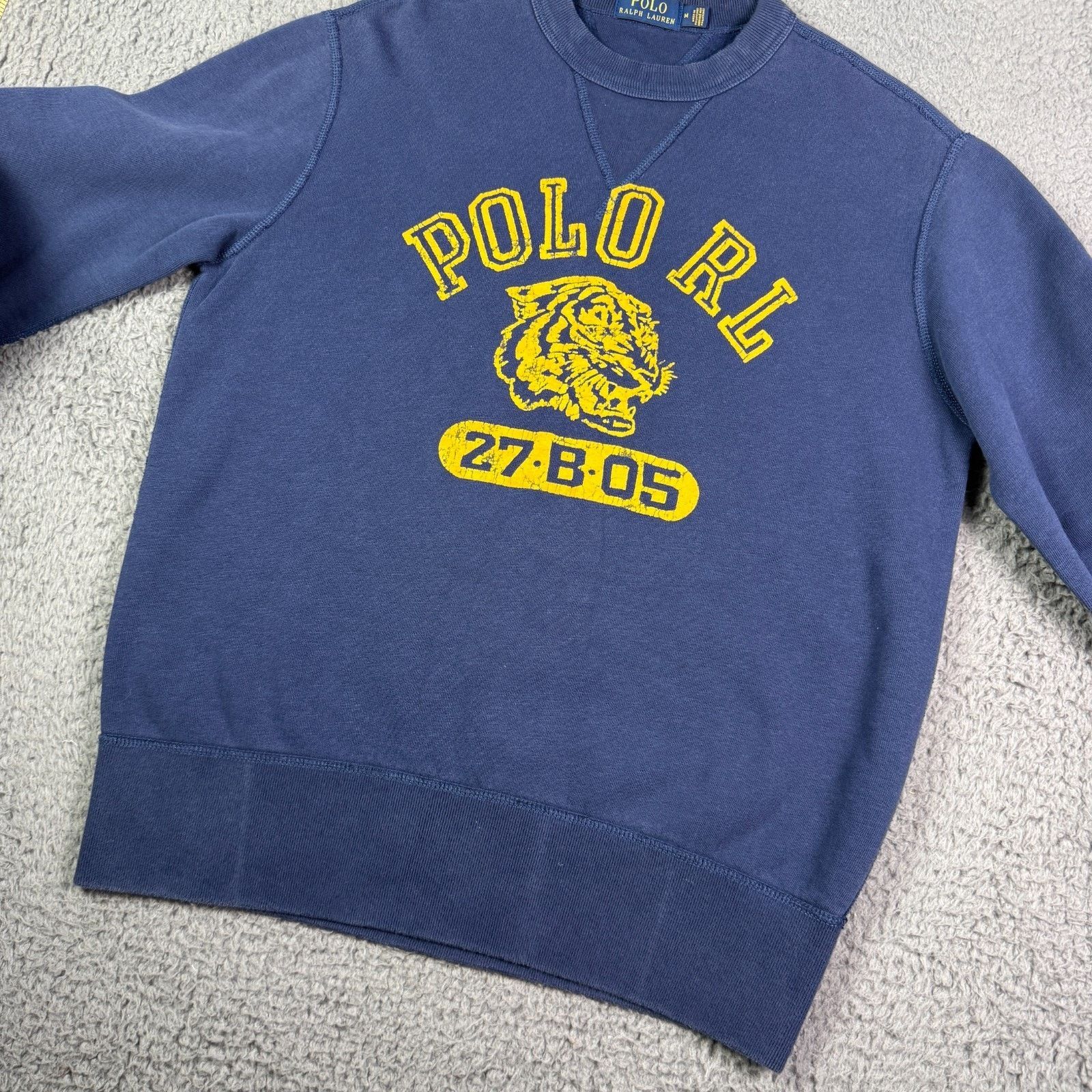 Polo Ralph Lauren Polo Ralph Lauren Tiger Double V Sweatshirt M Vintage Style Size US M / EU 48-50 / 2 - 5 Thumbnail
