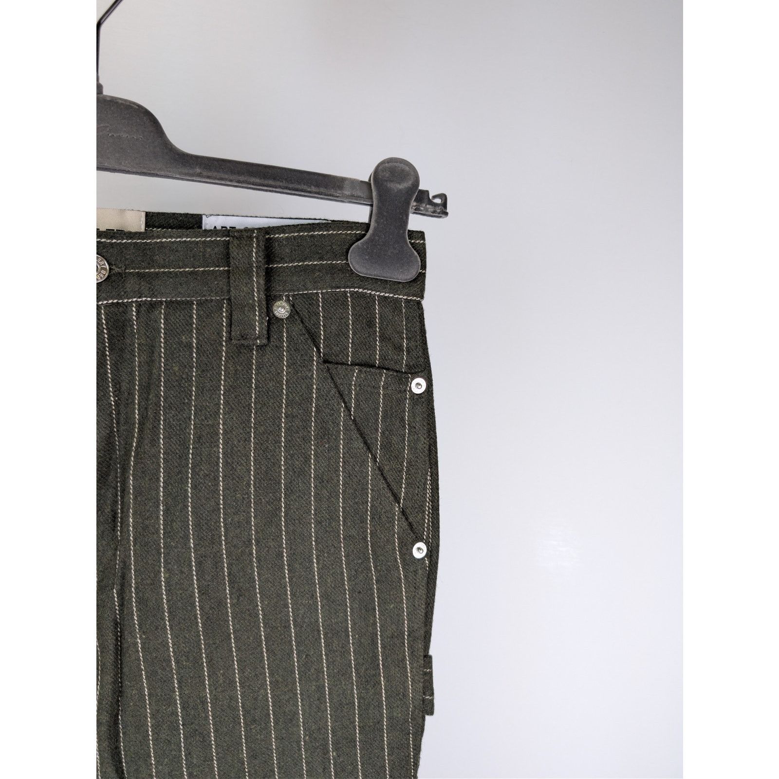 Gallery Dept. o1rshd1 Pinstripe Business Carpenter Flare Pants olive green Size US 38 / EU 54 - 5 Thumbnail