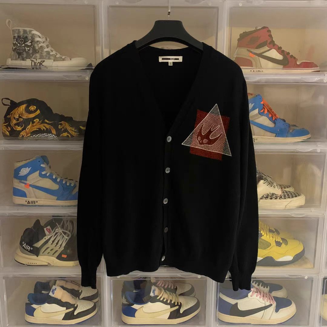 MCQ McQ Swallow Embroidery Wool Cardigan OS M Size US M / EU 48-50 / 2 - 1 Thumbnail