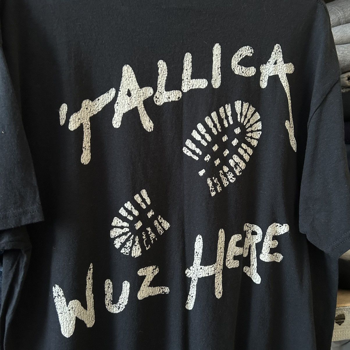 Band Tees Vintage Metallica Wuz Here big logo rock band tee Size US M / EU 48-50 / 2 - 7 Thumbnail