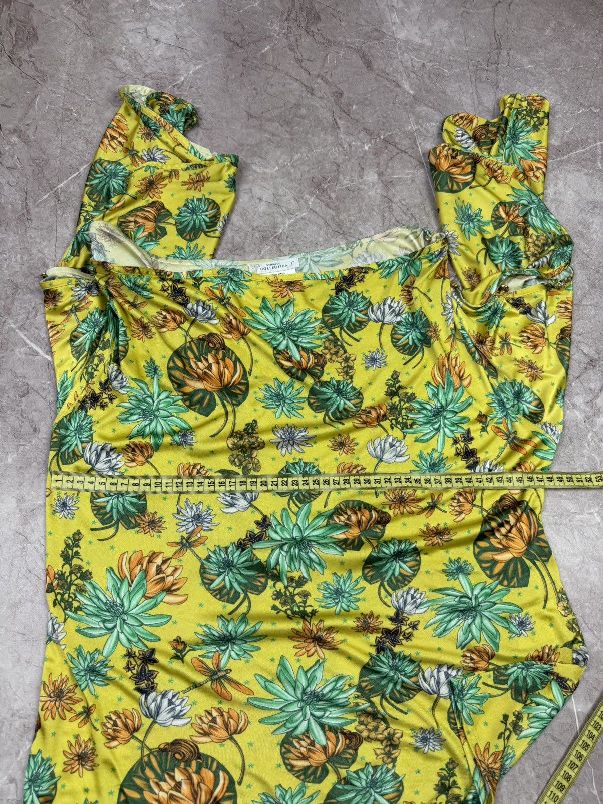 Versace Versace Collection Dragonfly Water Lily Split Sleeve Blouse Size S / US 4 / IT 40 - 12 Thumbnail