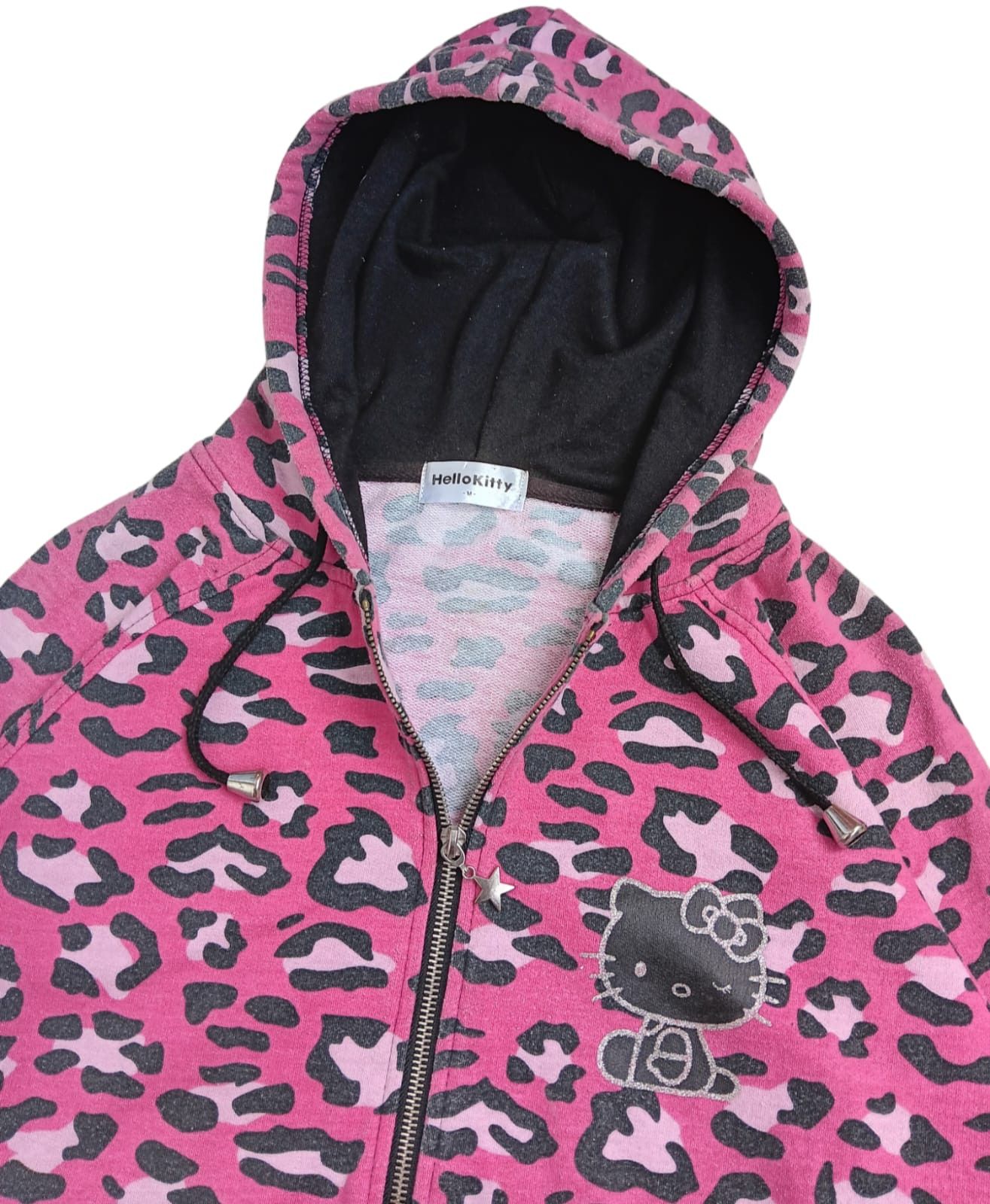 Cartoon Network Vintage hello kitty leopard pink zip up hoodie unisex Size US M / EU 48-50 / 2 - 6 Thumbnail