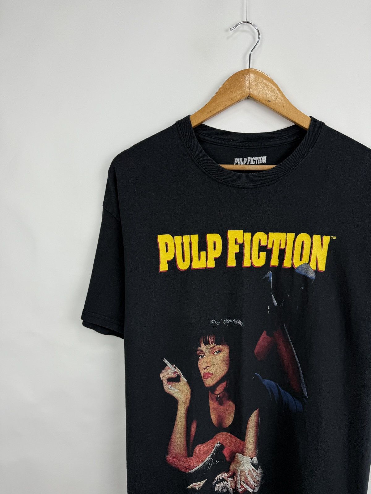 Vintage 🇺🇸 Vintage Pulp Fiction Smoking Thurman Quentin Tarantino Tee Size US M / EU 48-50 / 2 - 2 Thumbnail