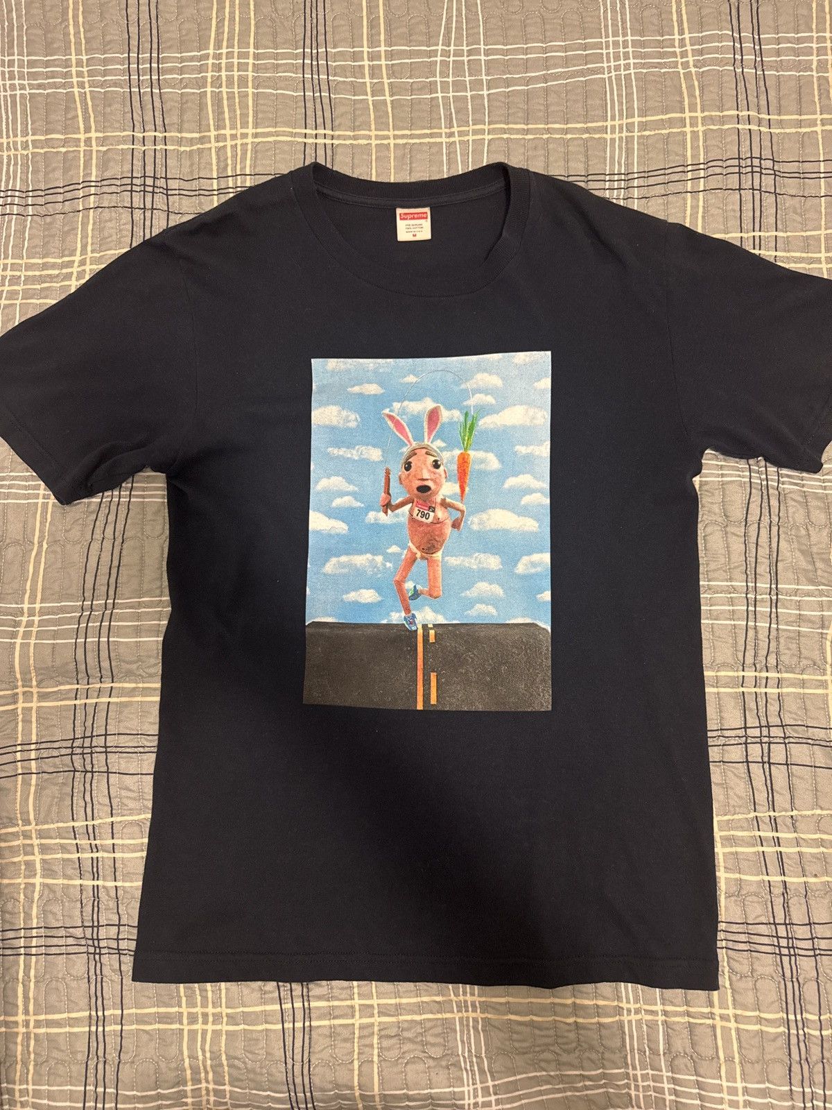 Supreme Navy blue Mike Hill Runner Supreme T-Shirt Size US M / EU 48-50 / 2 - 1 Thumbnail