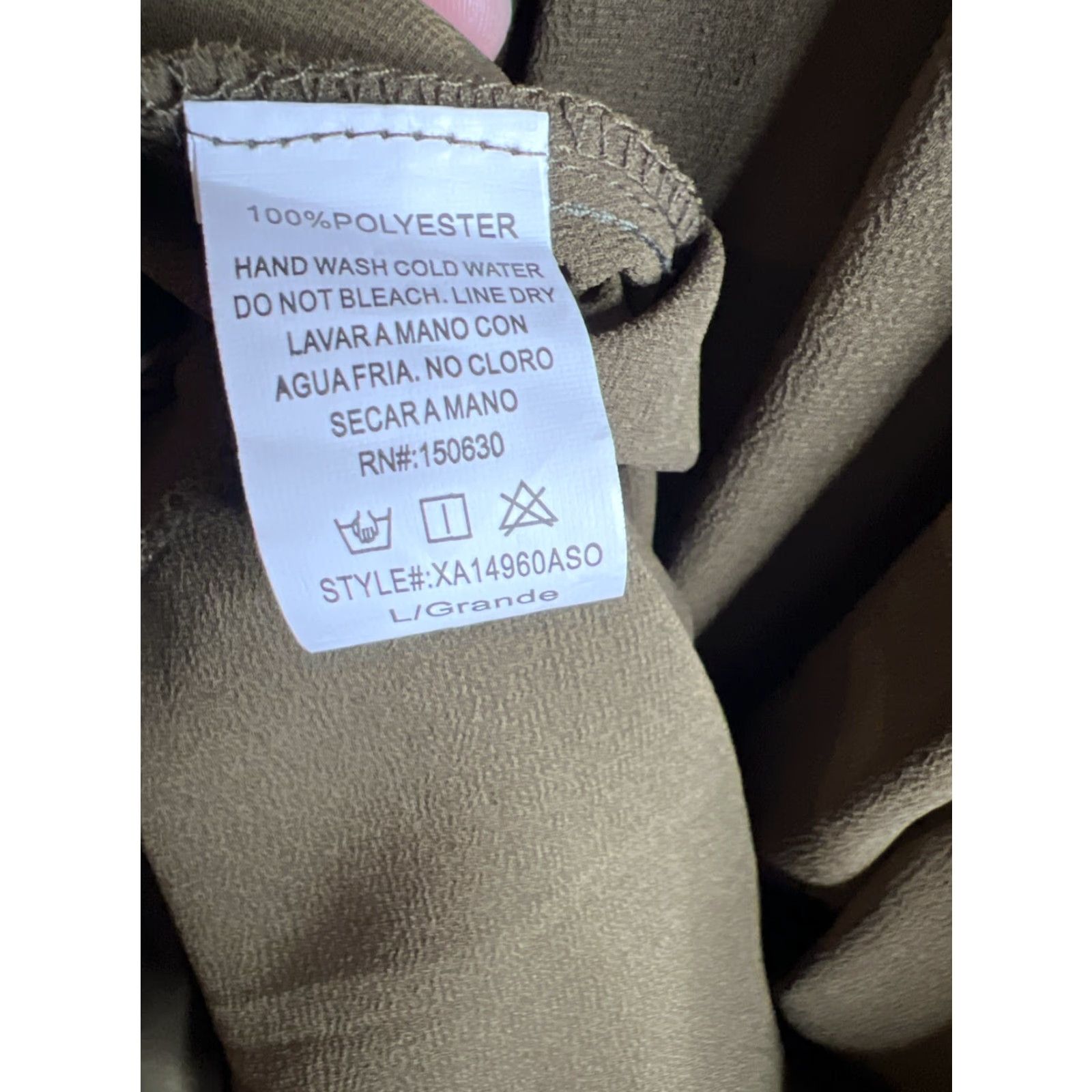 Vintage **Naked Wardrobe Green Large Maxi Dress Deep V Ribbed** User: **Naked Wardrobe Green Large Deep V Ribbed Maxi Dress** Size L / US 10 / IT 46 - 7 Thumbnail