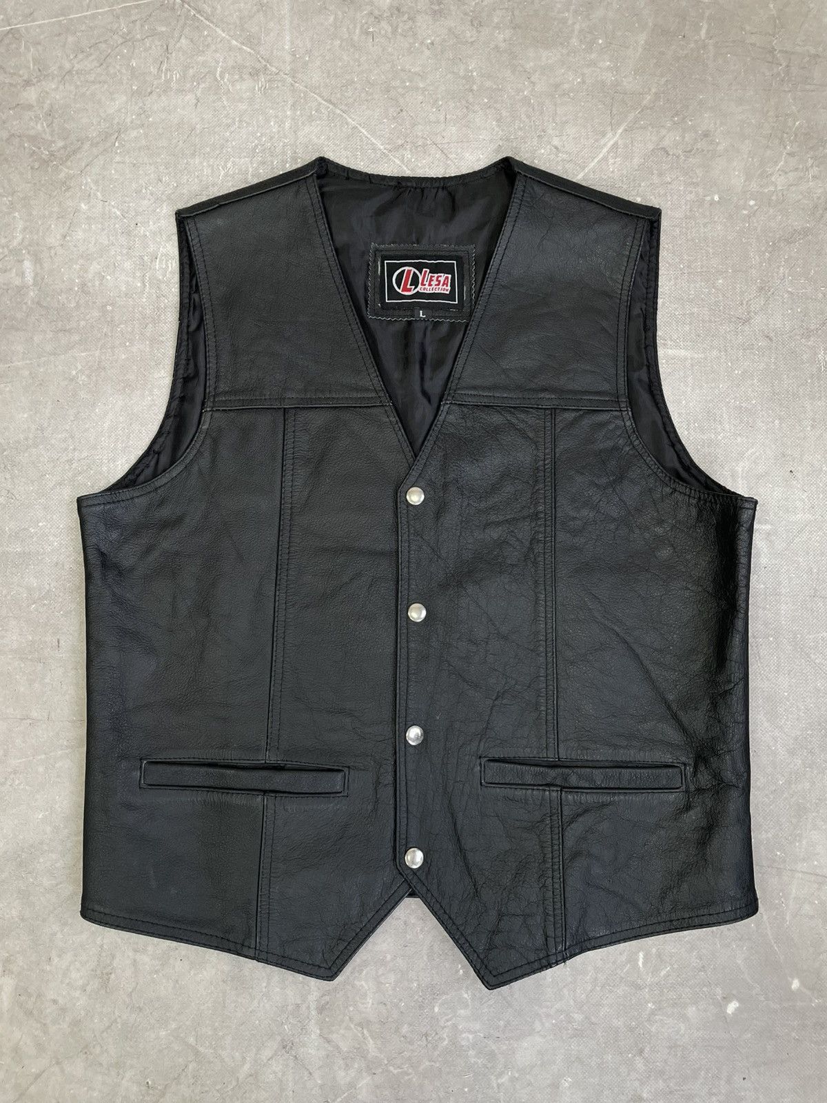 Harley Davidson Leather Vest Western harley davidson style biker vibe y2k Size US M / EU 48-50 / 2 - 1 Thumbnail