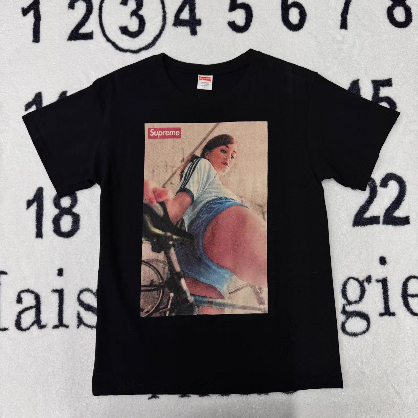 Supreme Supreme Black Short Sleeve T-Shirt Bicycle Print Q10 Size US M / EU 48-50 / 2 - 1 Thumbnail