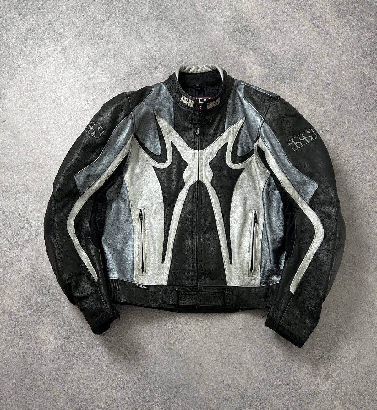 Genuine Leather Vintage Ixs Moto Crazy Y2k leather jacket mens Size US XL / EU 56 / 4 - 1 Thumbnail