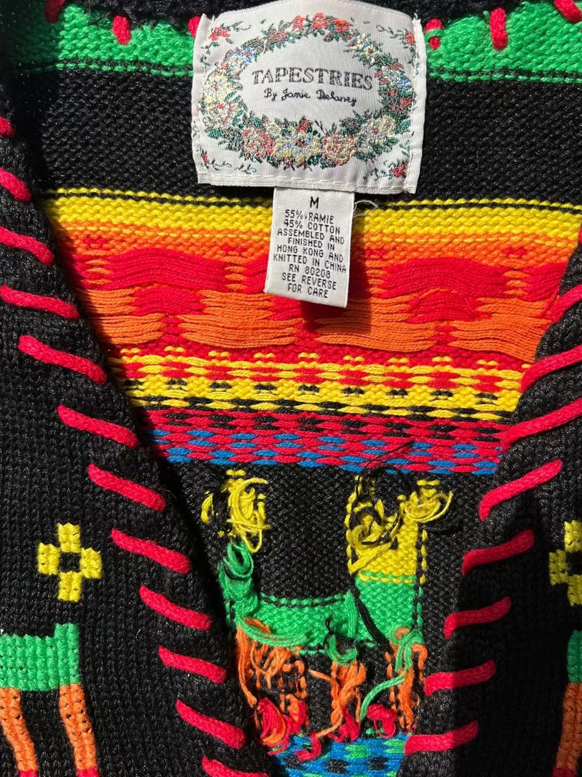 Other Jamie Delaney “Tapestries” Folk Art Knit Vest Size ONE SIZE - 3 Thumbnail