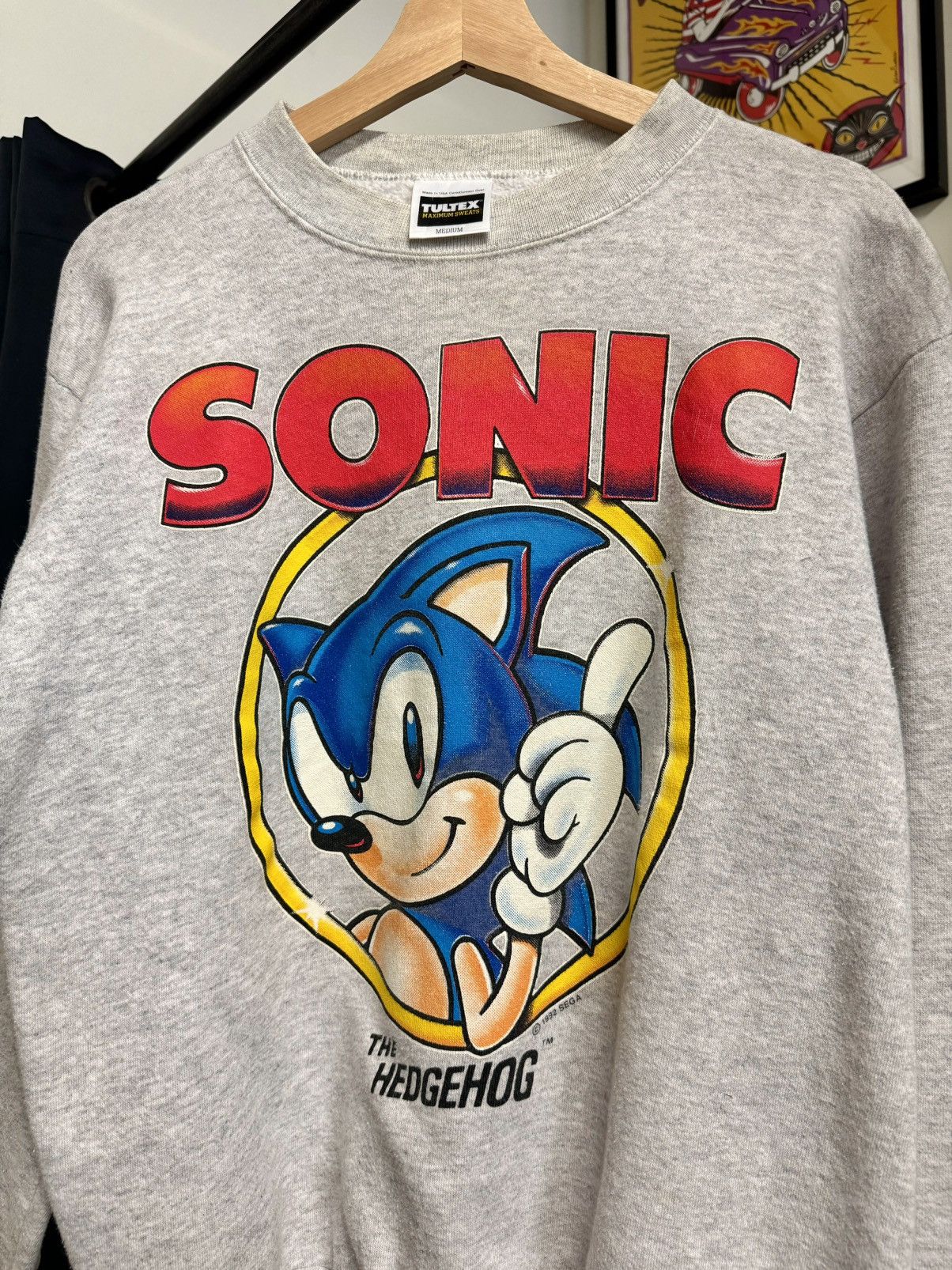 Vintage Vintage 1992 Sonic the Hedgehog by Sega Crewneck Size US M / EU 48-50 / 2 - 2 Thumbnail