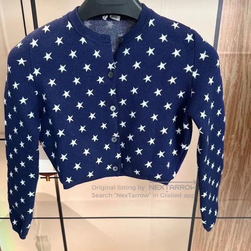 Miu Miu Miu Miu Blue Wool Sweater for Women . Size S / US 4 / IT 40 - 1 Thumbnail