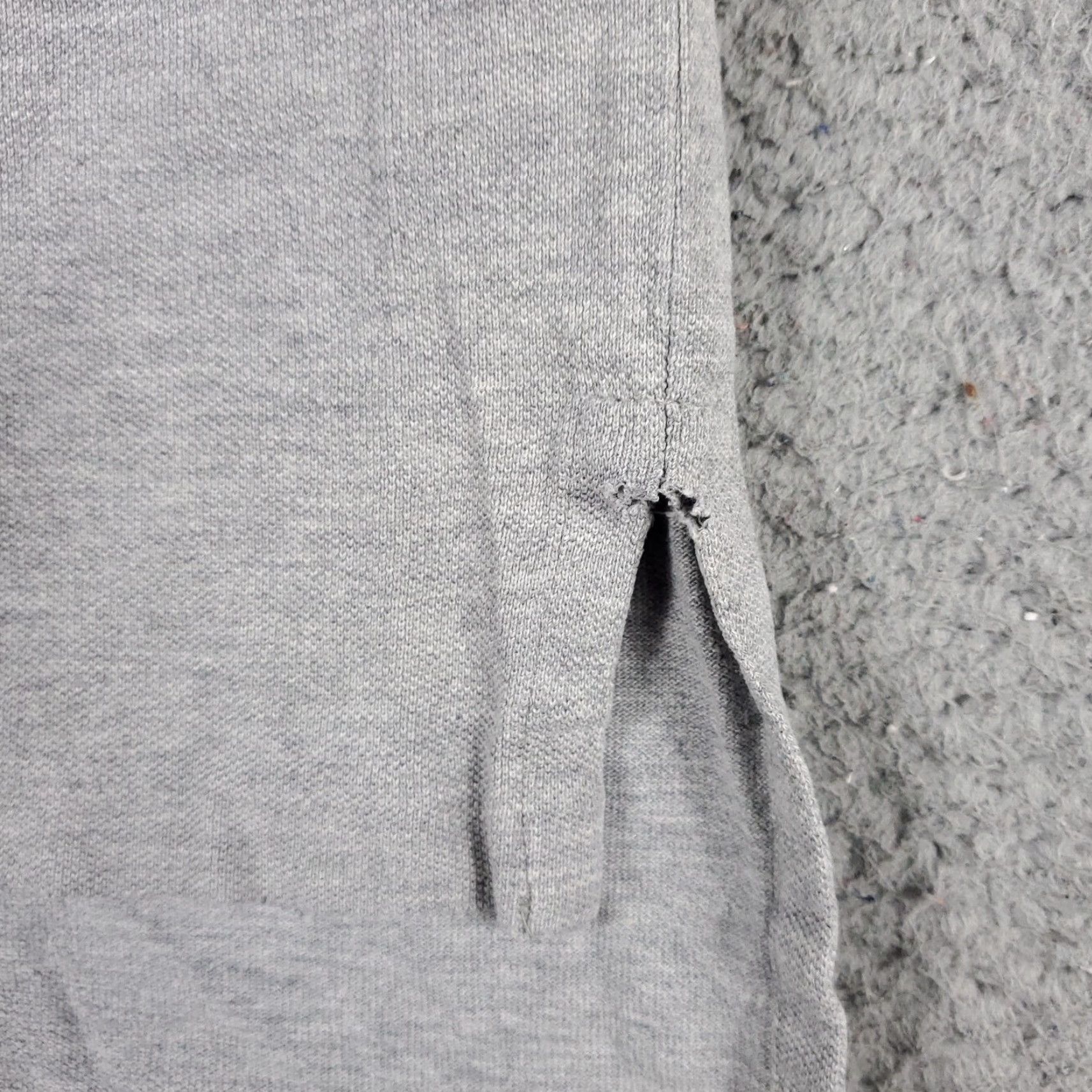 Ralph Lauren Ralph Lauren Polo Shirt Mens Medium Gray Solid Short Sleeve Button-Front Collared Cotton Polo - Classic American Brand Mens Medium Size US M / EU 48-50 / 2 - 6 Thumbnail