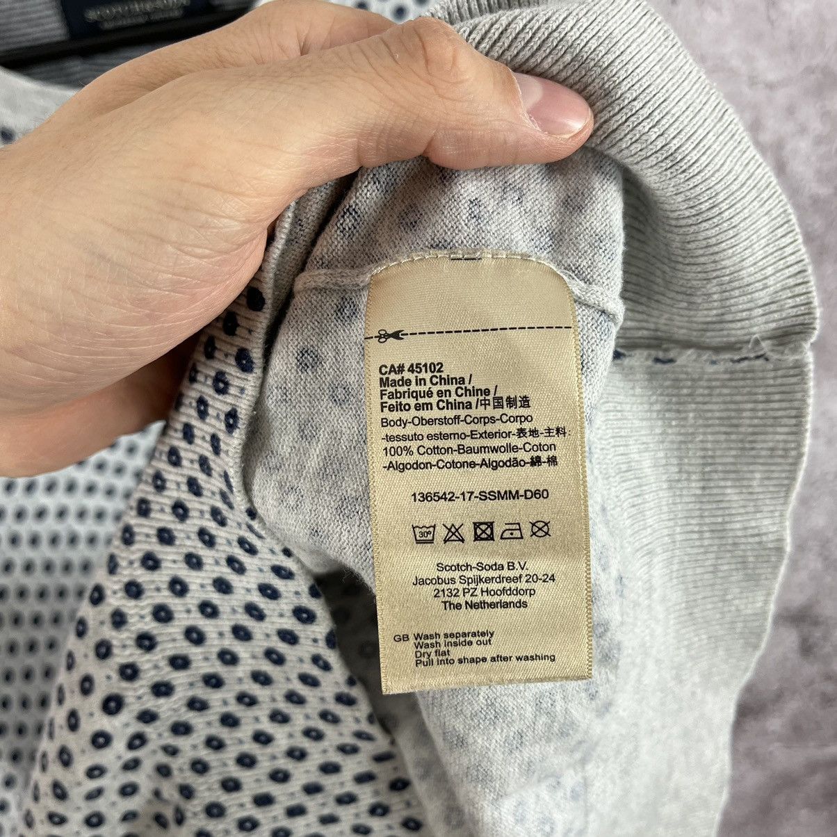 Designer Scotch & Soda Crew Neck Sweater Cable Knit Size S Size US S / EU 44-46 / 1 - 10 Thumbnail