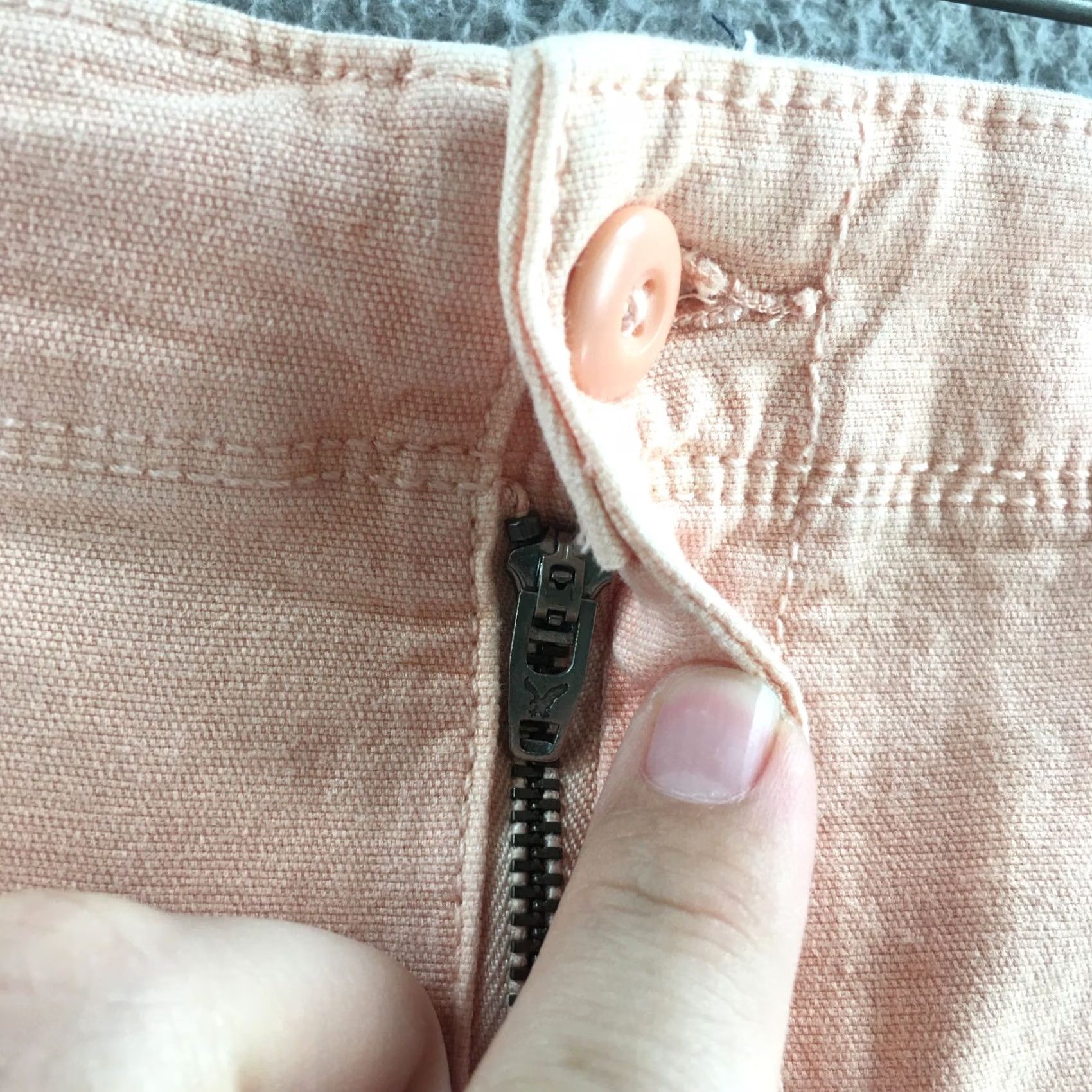 American Eagle Outfitters American Eagle Utility Shorts Womens 14 Pink Hi-Rise Zip Fly NEW Size 36" / US 14 / IT 50 - 6 Thumbnail