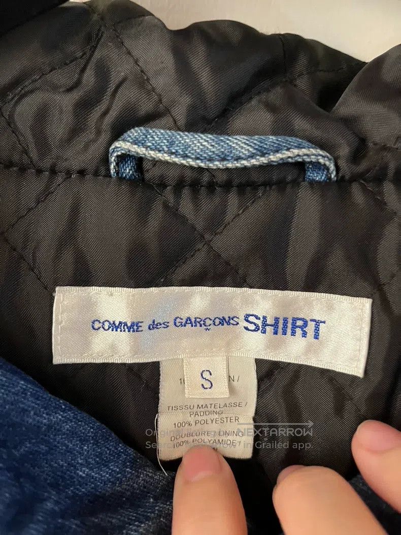 Other Comme Des Garcons Denim Filled Jacket Cotton Jacket Size US S / EU 44-46 / 1 - 7 Thumbnail