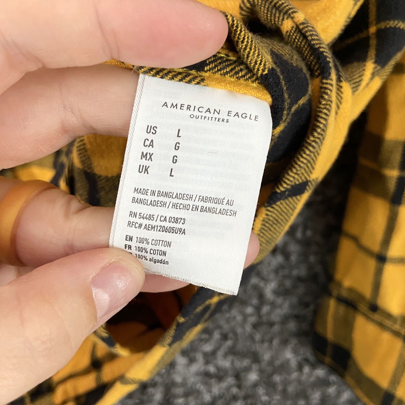 American Eagle Outfitters American Eagle Outfitters Men’s L Multicolor Plaid Long Sleeve Button Up Flannel Pockets Size US L / EU 52-54 / 3 - 7 Thumbnail