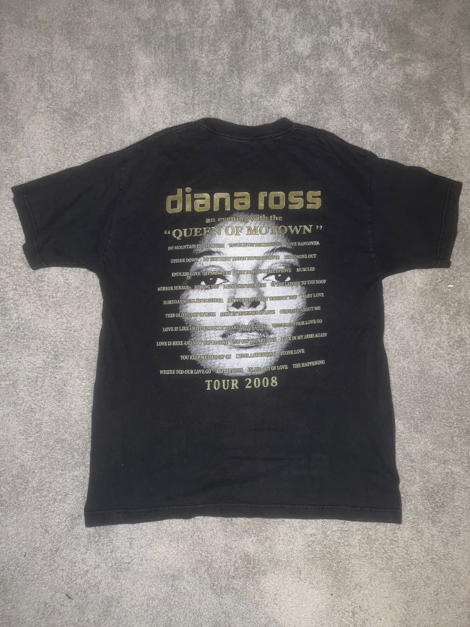 Vintage Diana Ross Vintage Tour Tee 2008 Size US L / EU 52-54 / 3 - 2 Thumbnail