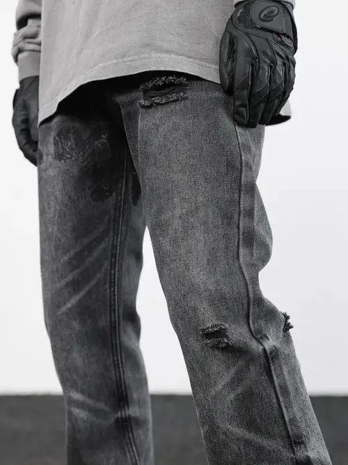 Jean damaged grunge washed faded jeans Size US 32 / EU 48 - 5 Thumbnail