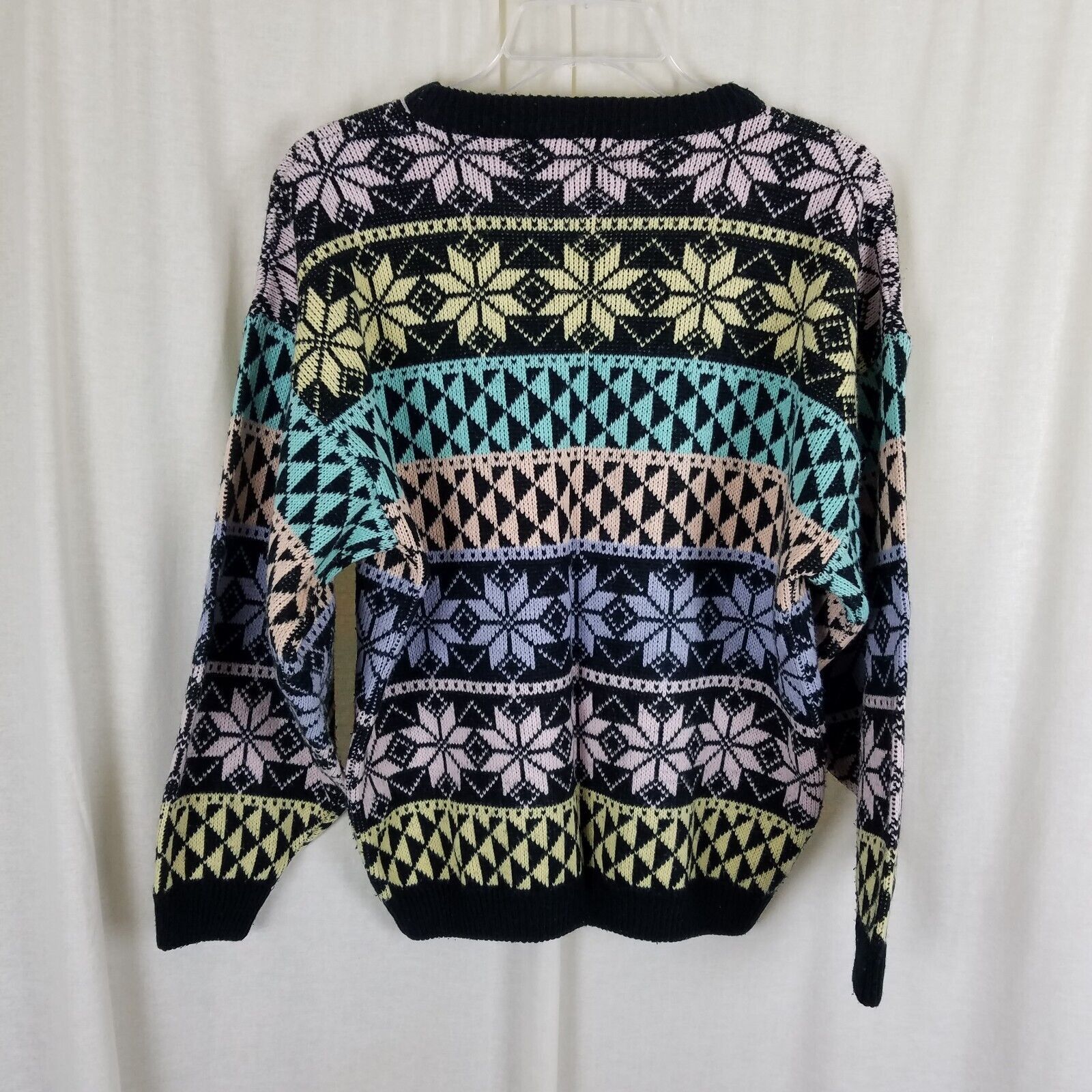 Vintage Vtg 90s Gerard Works Snowflake Nordic Knit Sweater Womens M Size M / US 6-8 / IT 42-44 - 4 Thumbnail