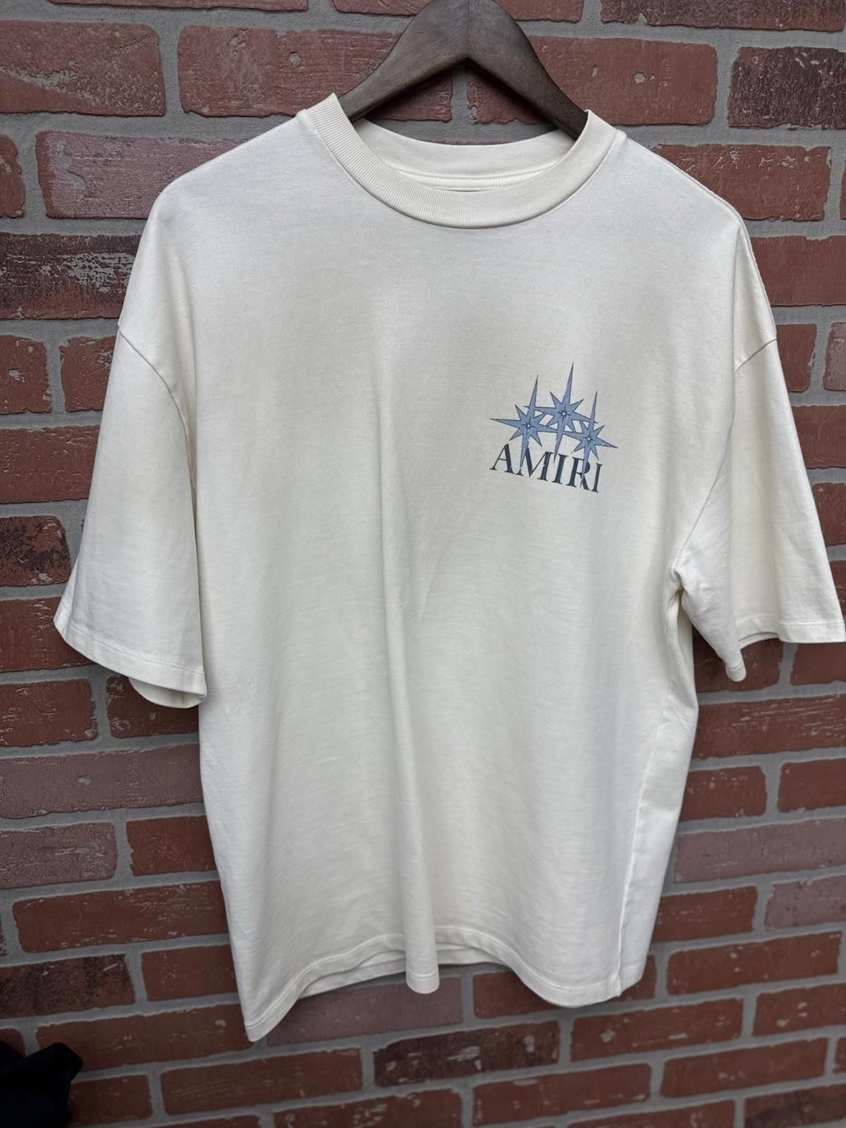 Amiri Size XS - Amiri Tee White Starburst Shirt Logo $880 Retail Size US XS / EU 42 / 0 - 2 Thumbnail