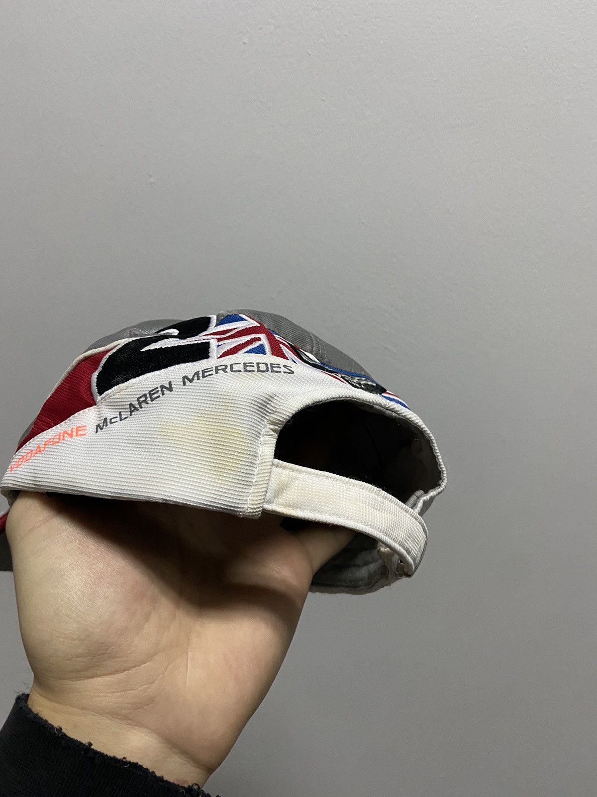 Mercedes-Benz × Vintage Mercedes Benz Cap Lewis Hamilton Vintage Racing Big Logo Size ONE SIZE - 6 Thumbnail