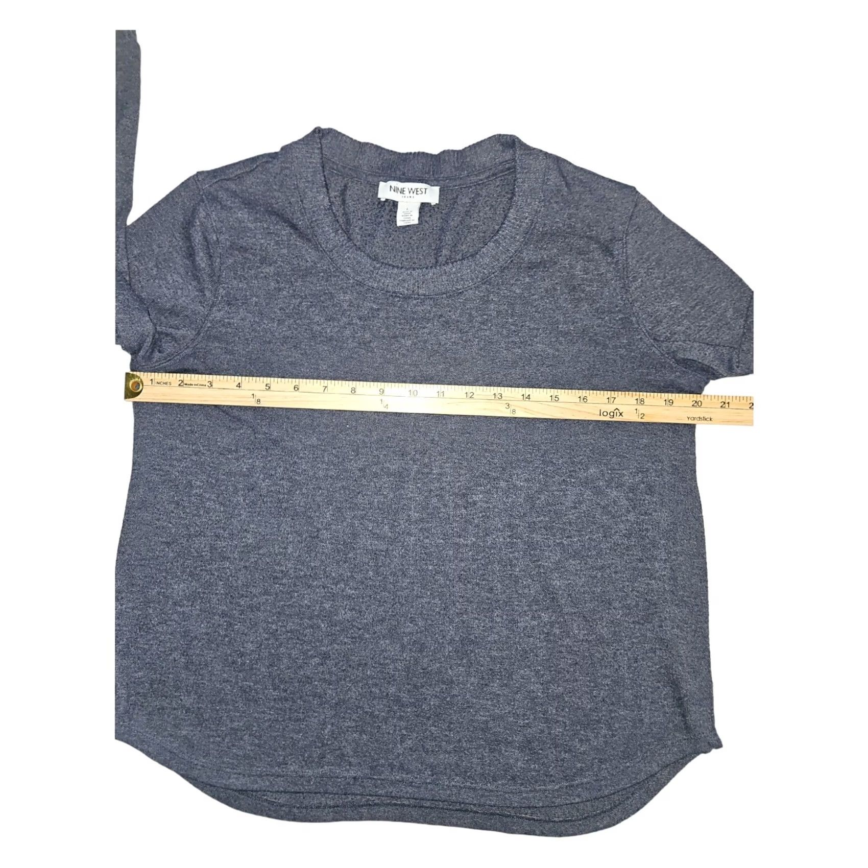 Nine West Nine West Top Large Long Sleeve Pullover Lightweight Casual Crew Neck Size L / US 10 / IT 46 - 4 Thumbnail