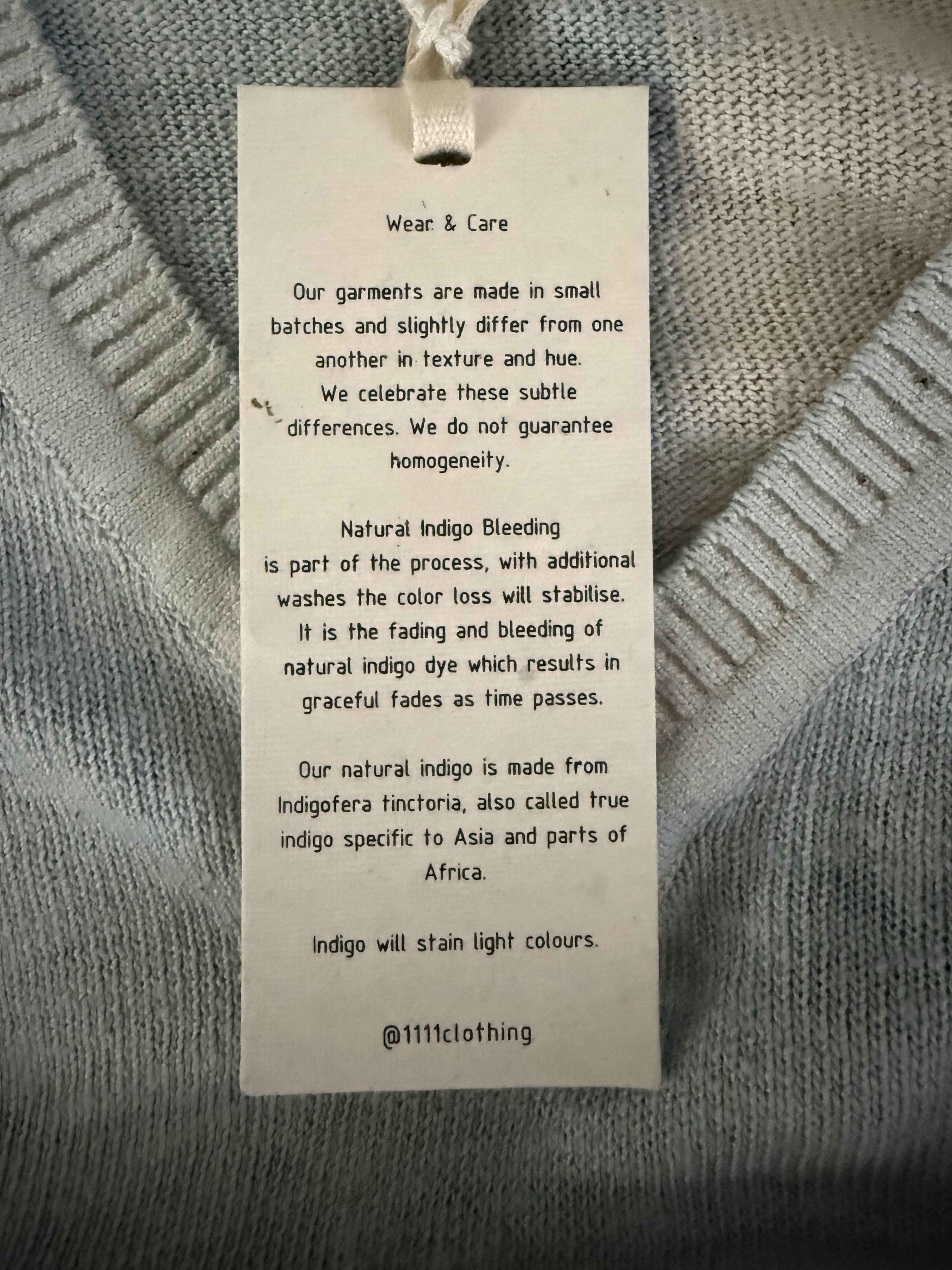 11.11 / eleven eleven Natural Indigo Handwoven Oversized Tunic Size US L / EU 52-54 / 3 - 16 Thumbnail