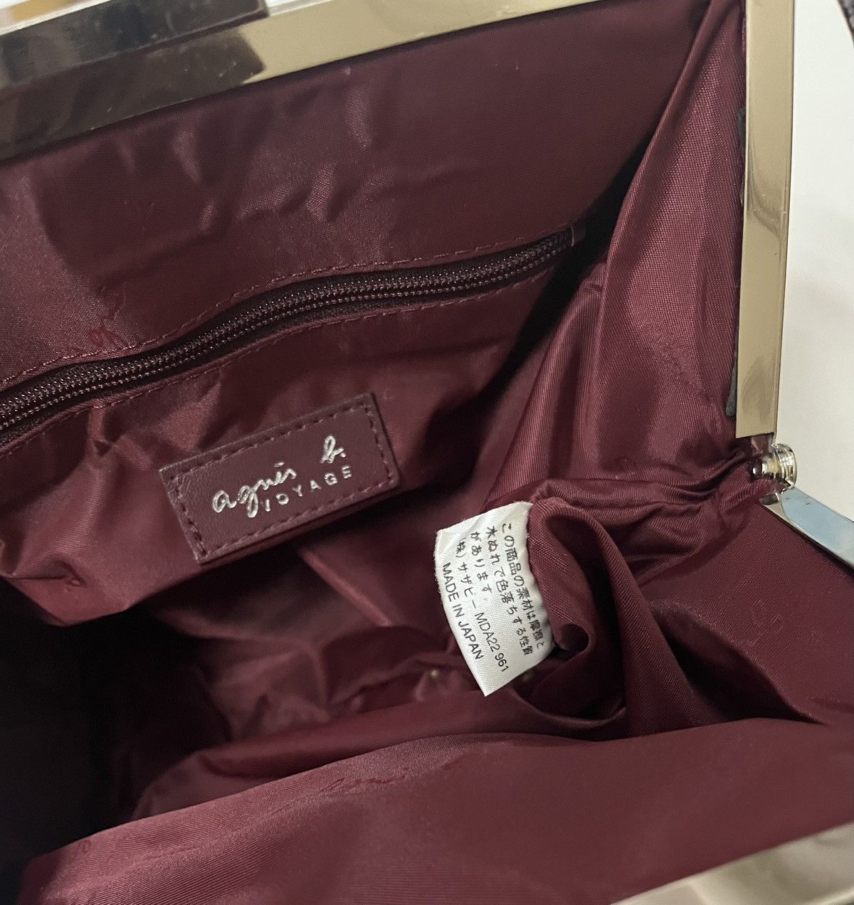 agnes b. Agnes b. Voyage Burgundy Handbag Size ONE SIZE - 8 Thumbnail