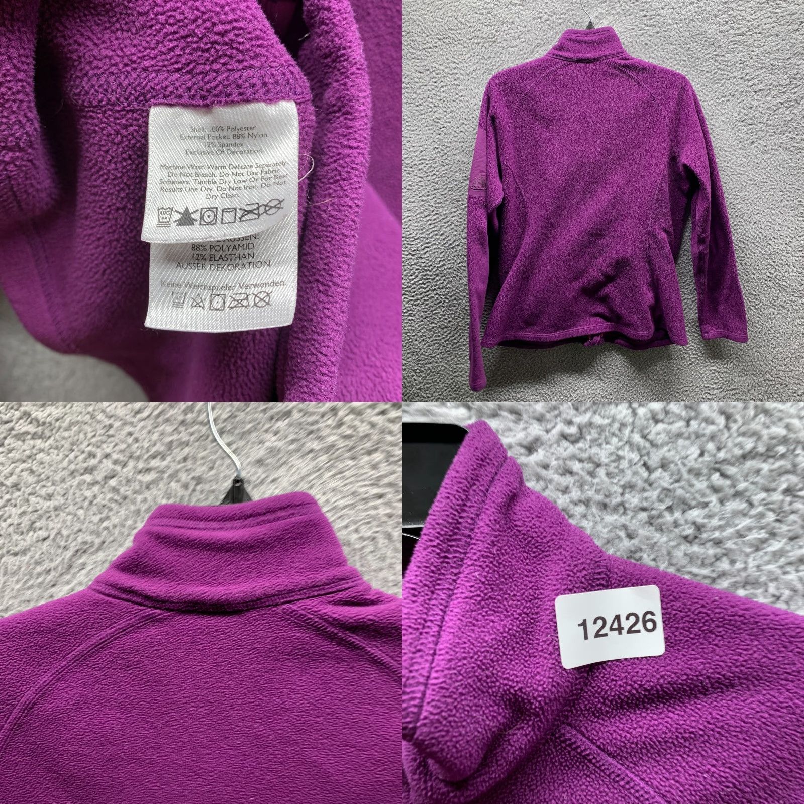 Eddie Bauer VINTAGE Eddie Bauer Sweatshirt Womens Large Purple 1/4 Zip Fleece Pullover Mock Neck Casual 90s Outdoors Womens Size L / US 10 / IT 46 - 9 Thumbnail